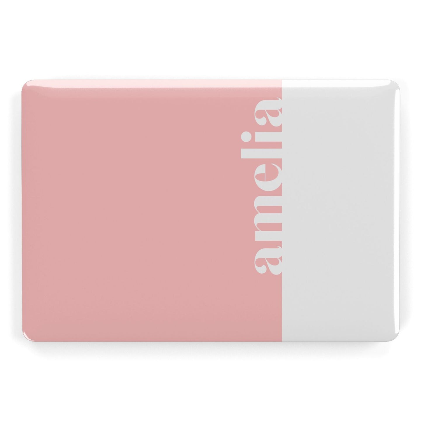 Pastel Pink Personalised Name Apple MacBook Case