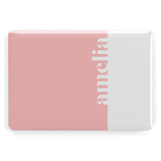 Pastel Pink Personalised Name Apple MacBook Case