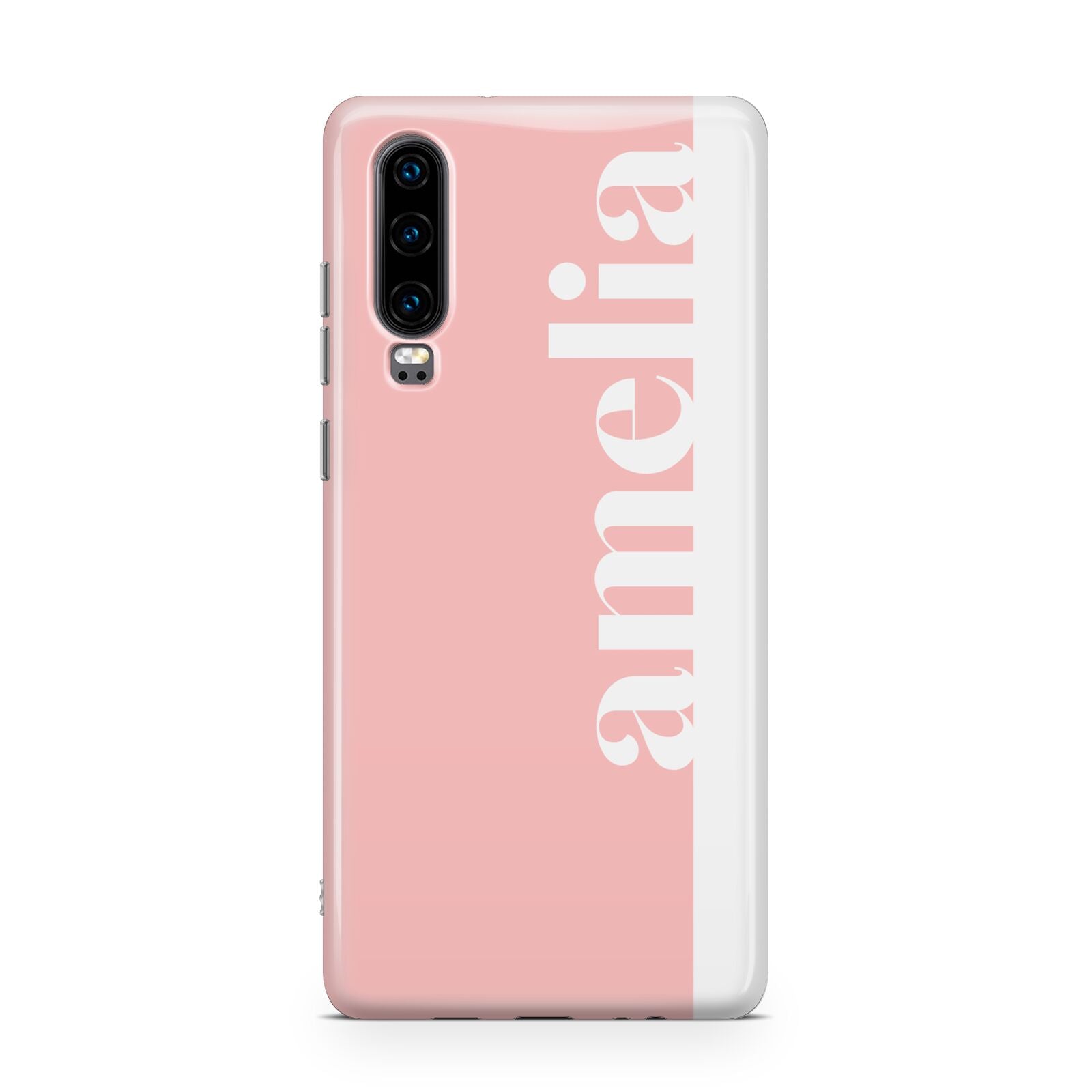 Pastel Pink Personalised Name Huawei P30 Phone Case