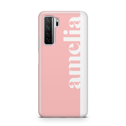 Pastel Pink Personalised Name Huawei P40 Lite 5G Phone Case