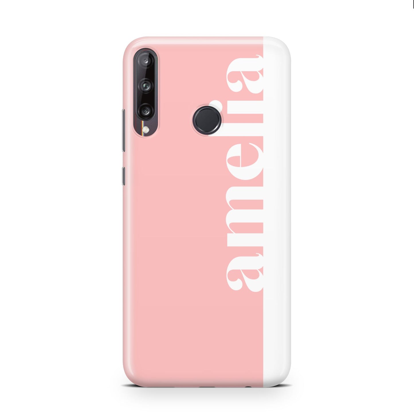 Pastel Pink Personalised Name Huawei P40 Lite E Phone Case