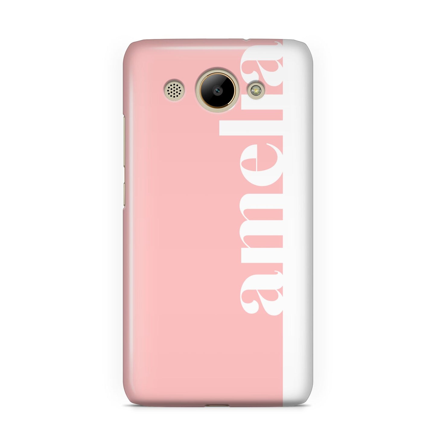 Pastel Pink Personalised Name Huawei Y3 2017