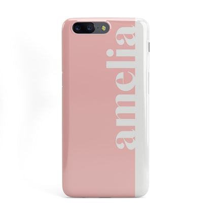 Pastel Pink Personalised Name OnePlus Case