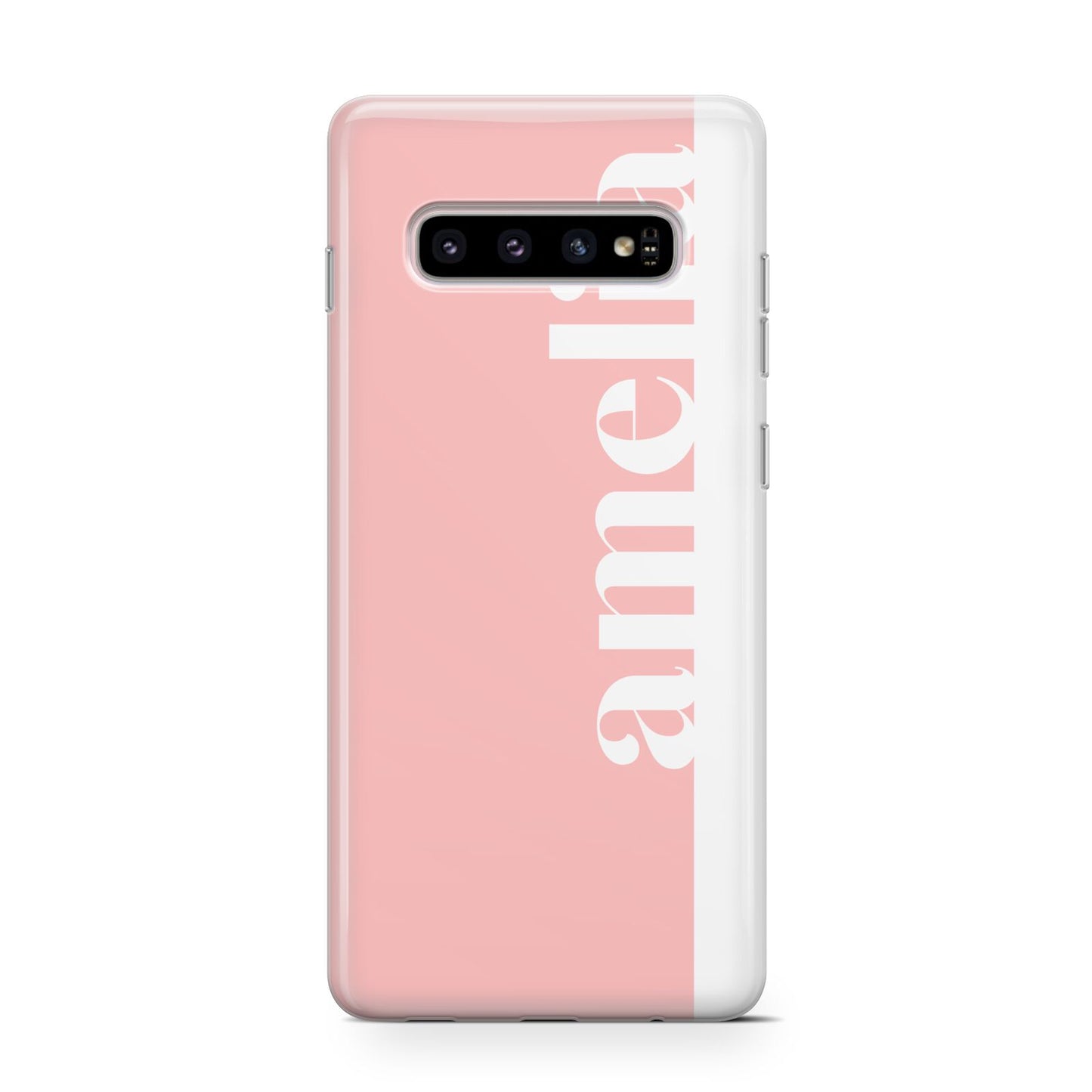 Pastel Pink Personalised Name Protective Samsung Galaxy Case