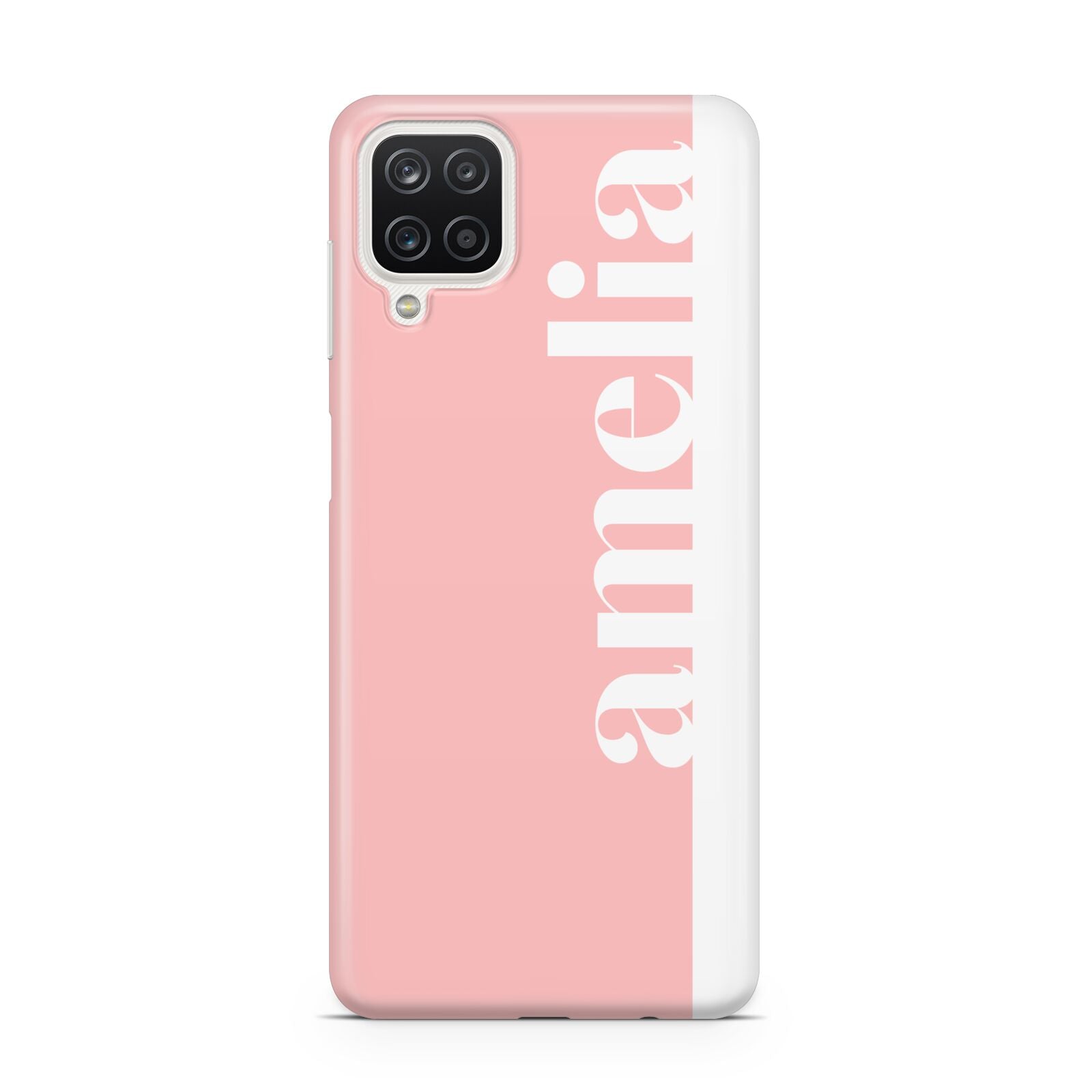 Pastel Pink Personalised Name Samsung A12 Case