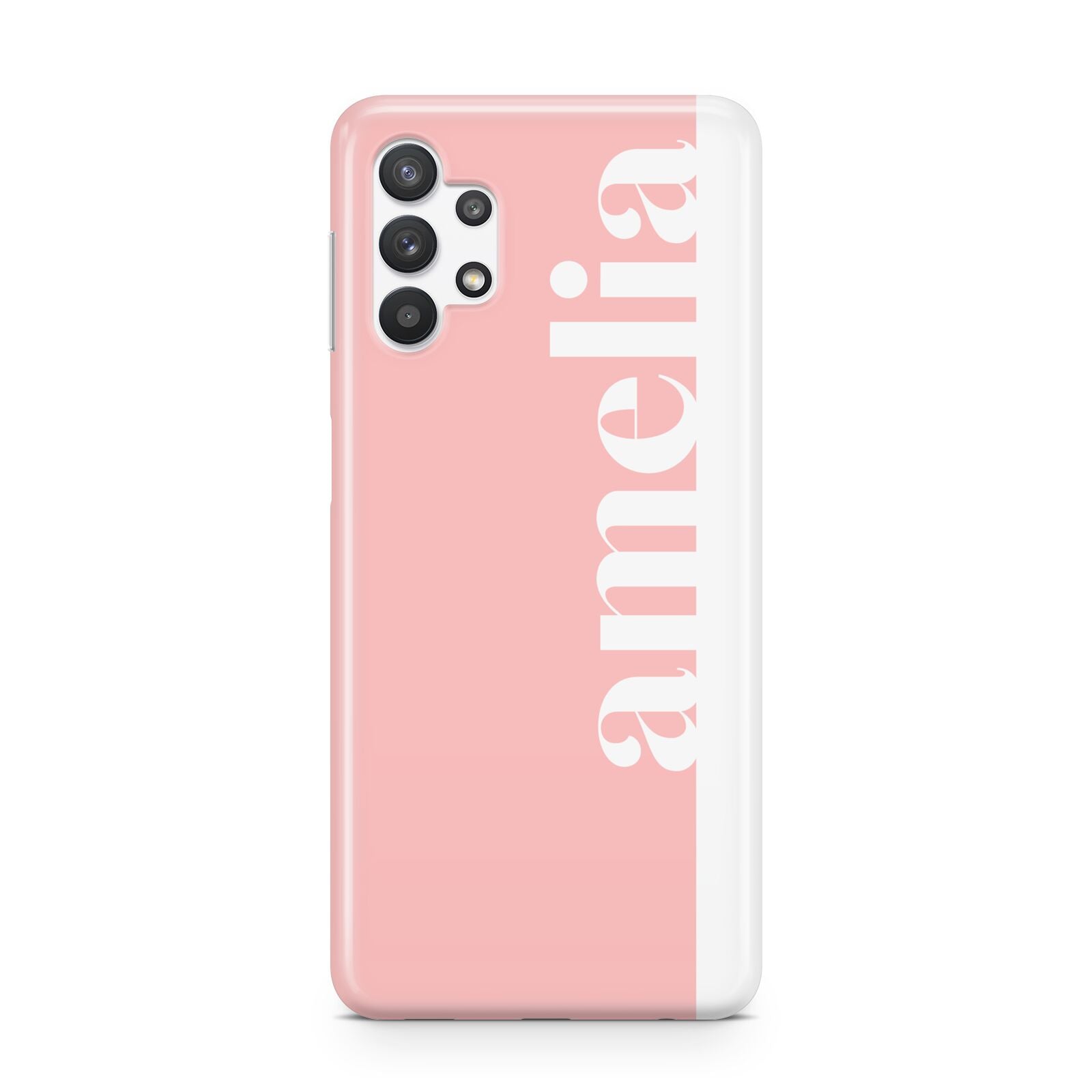 Pastel Pink Personalised Name Samsung A32 5G Case