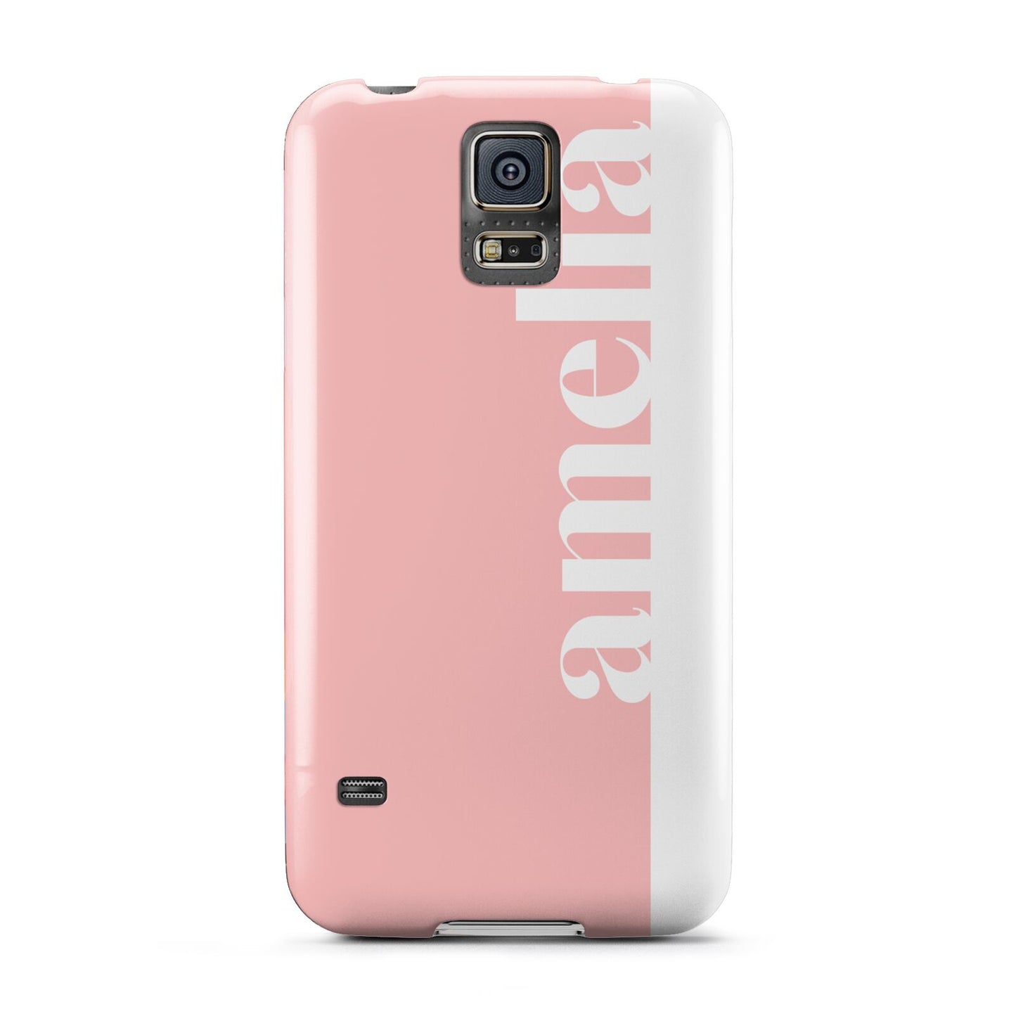 Pastel Pink Personalised Name Samsung Galaxy S5 Case