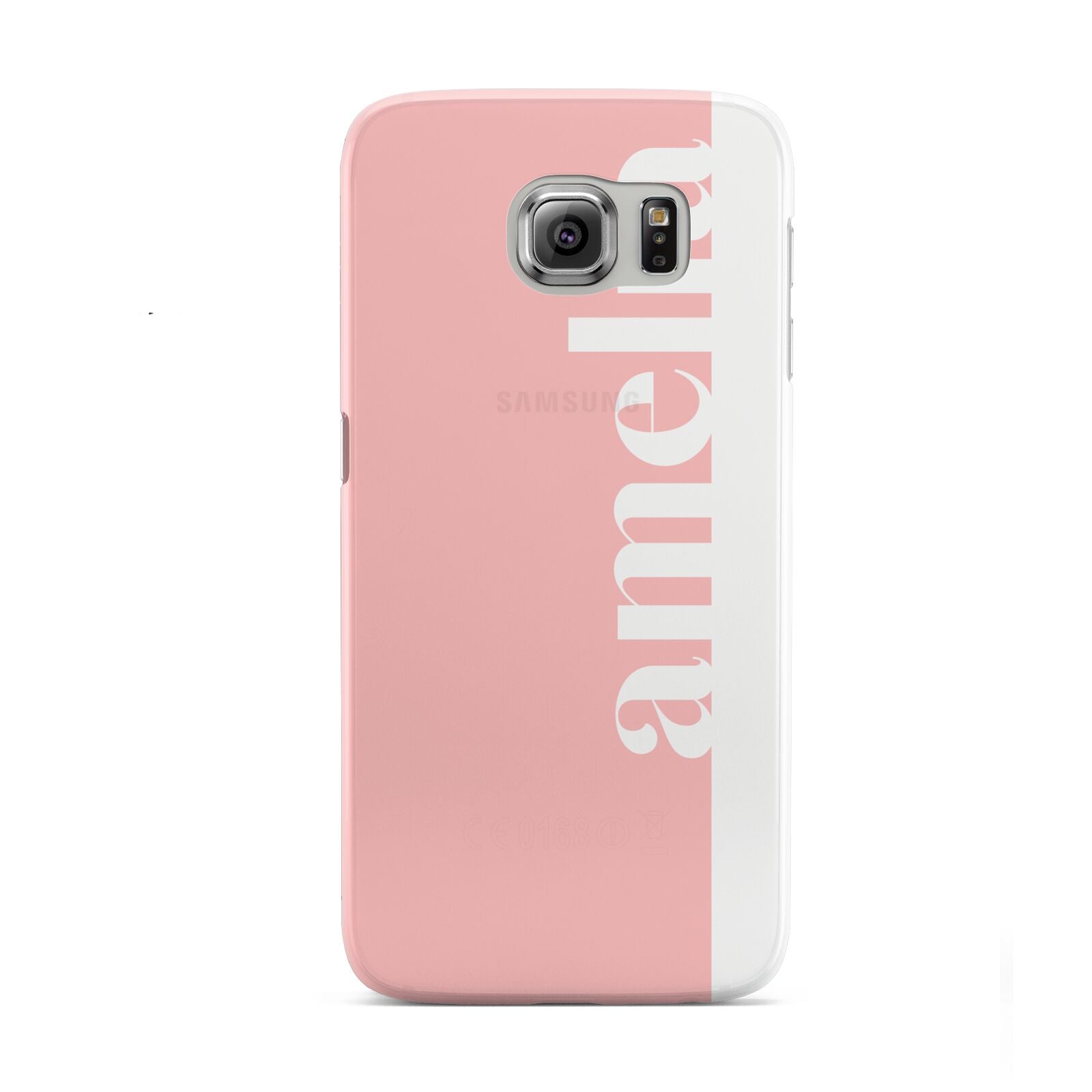 Pastel Pink Personalised Name Samsung Galaxy S6 Case