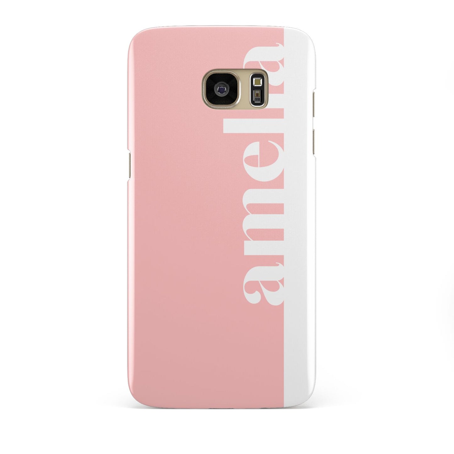 Pastel Pink Personalised Name Samsung Galaxy S7 Edge Case