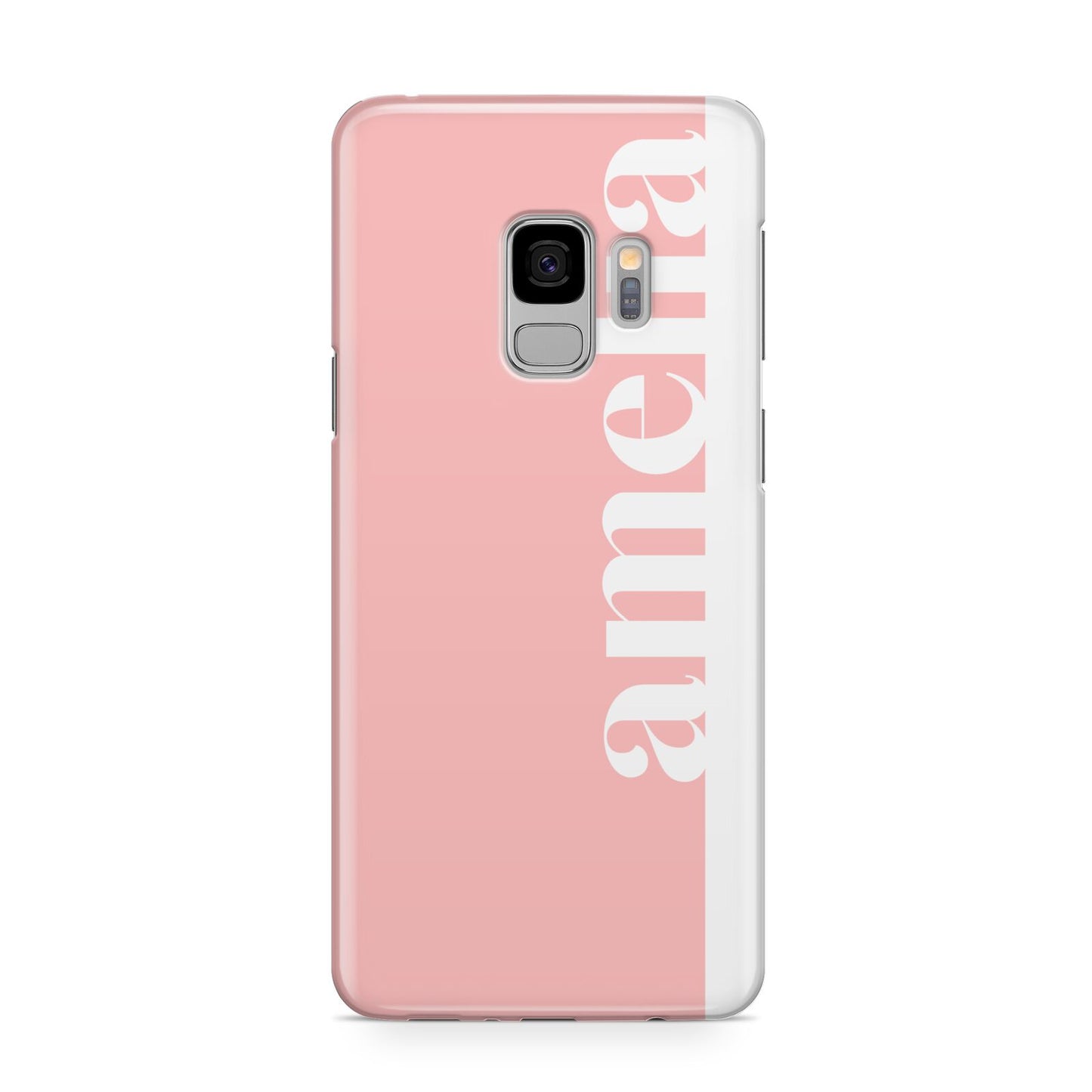 Pastel Pink Personalised Name Samsung Galaxy S9 Case