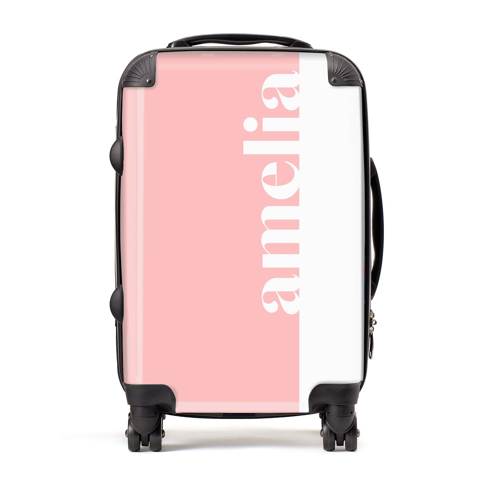 Pastel Pink Personalised Name Suitcase