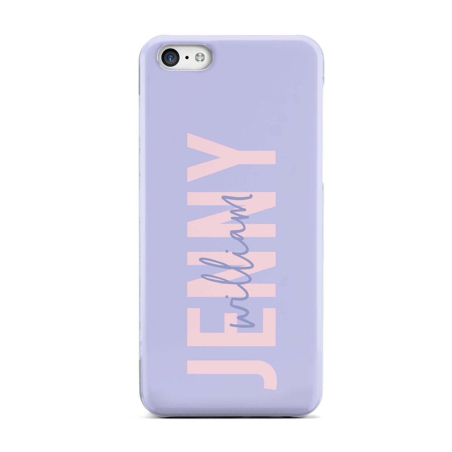 Pastel Pink and Purple Full Name Apple iPhone 5c Case