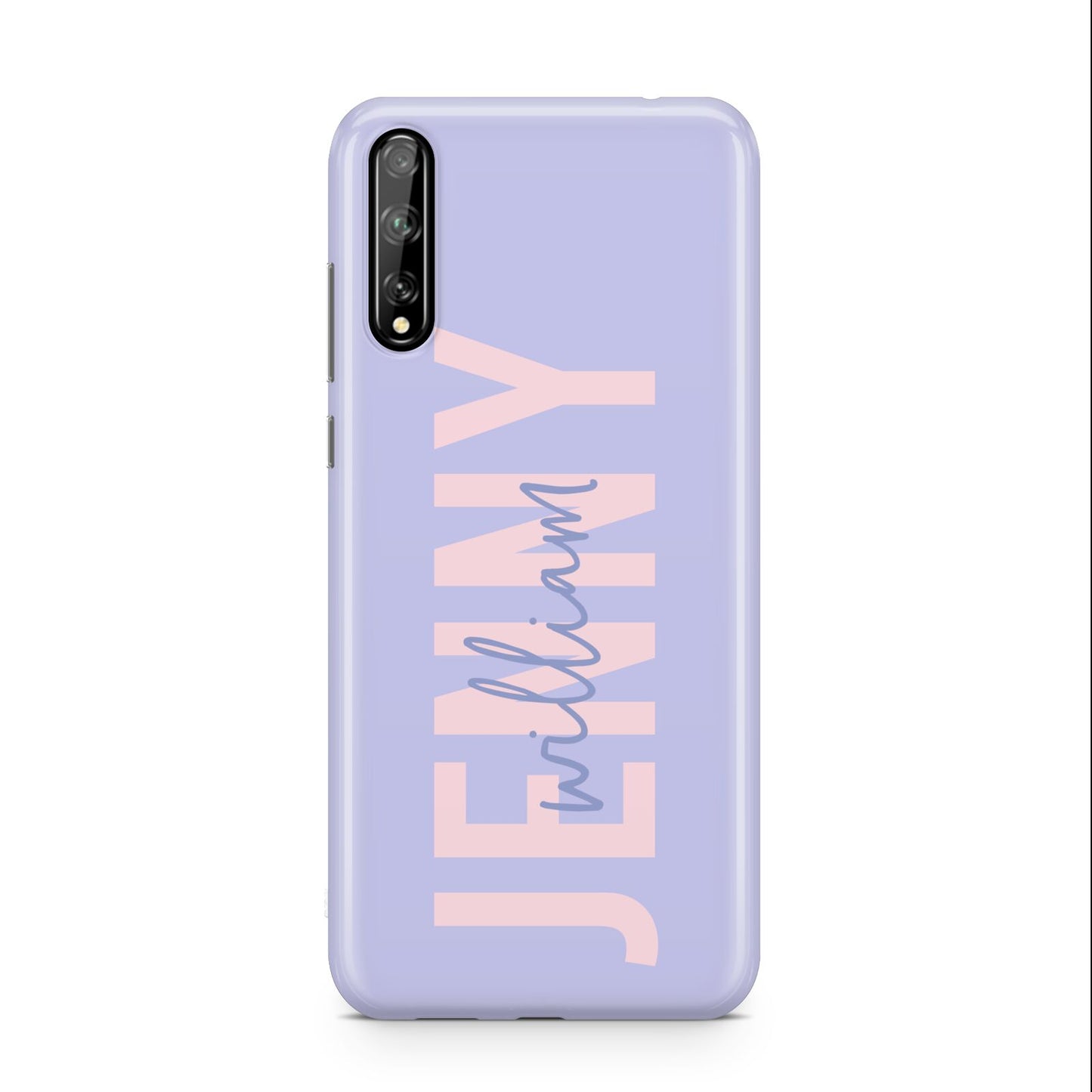 Pastel Pink and Purple Full Name Huawei Enjoy 10s Phone Case