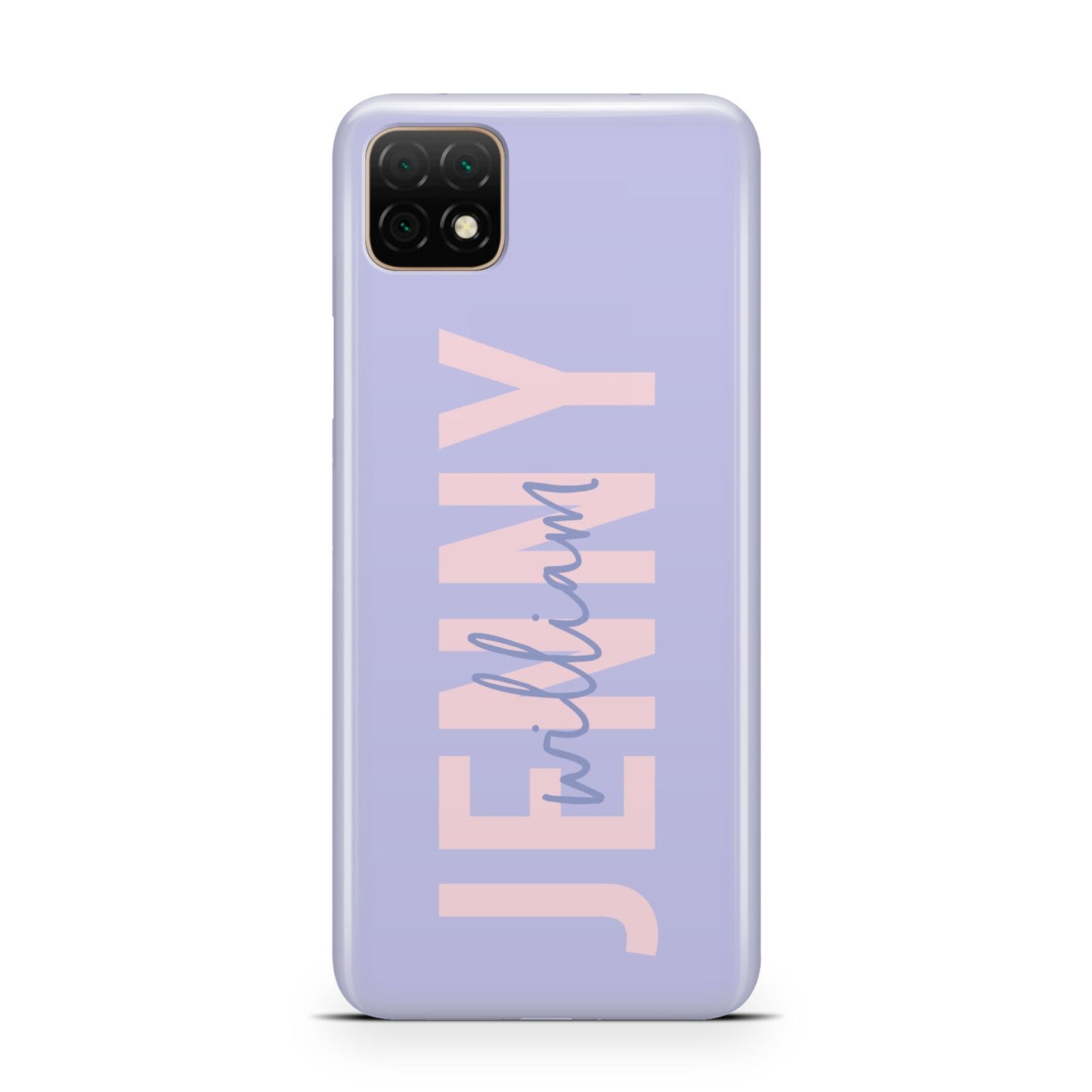 Pastel Pink and Purple Full Name Huawei Enjoy 20 Phone Case