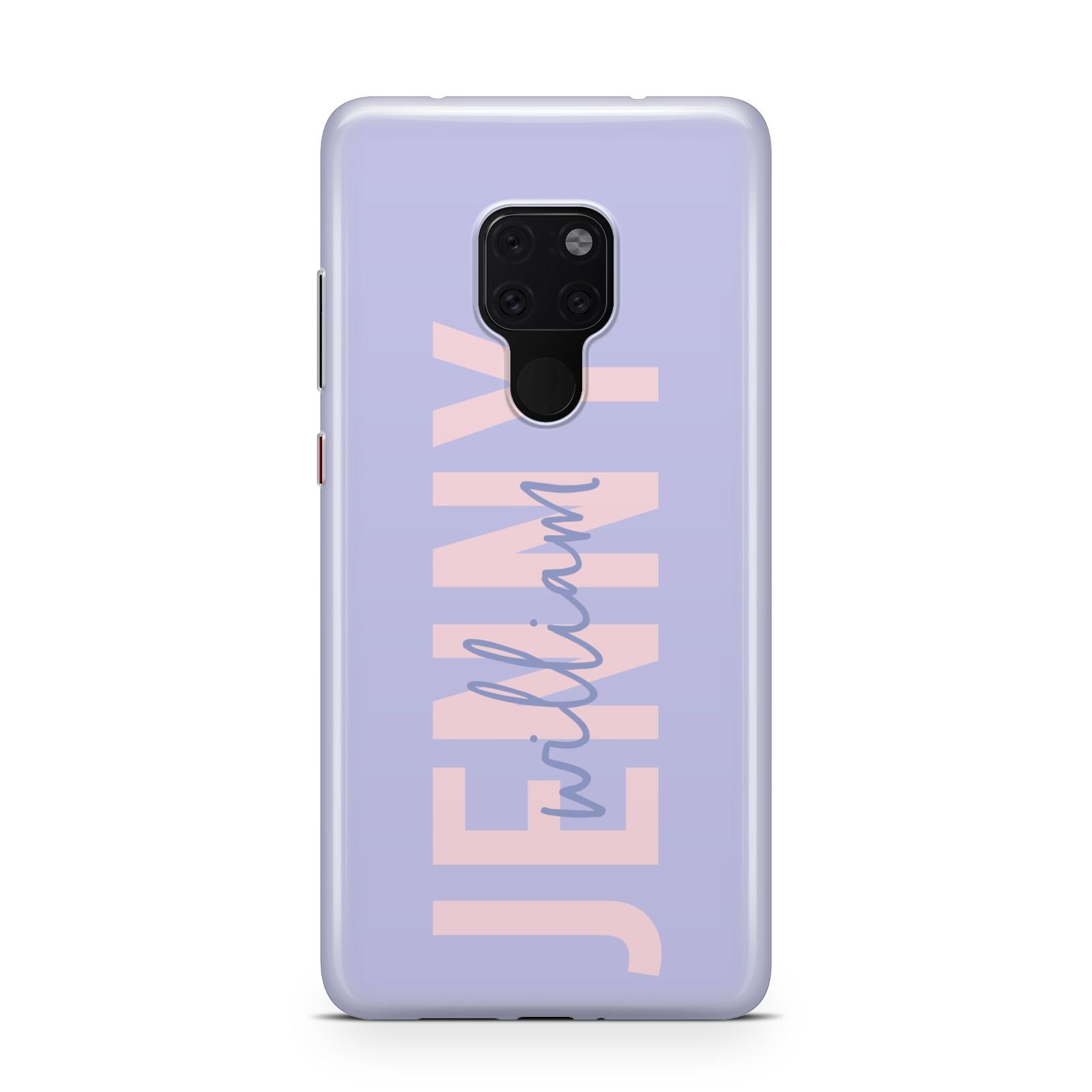 Pastel Pink and Purple Full Name Huawei Mate 20 Phone Case