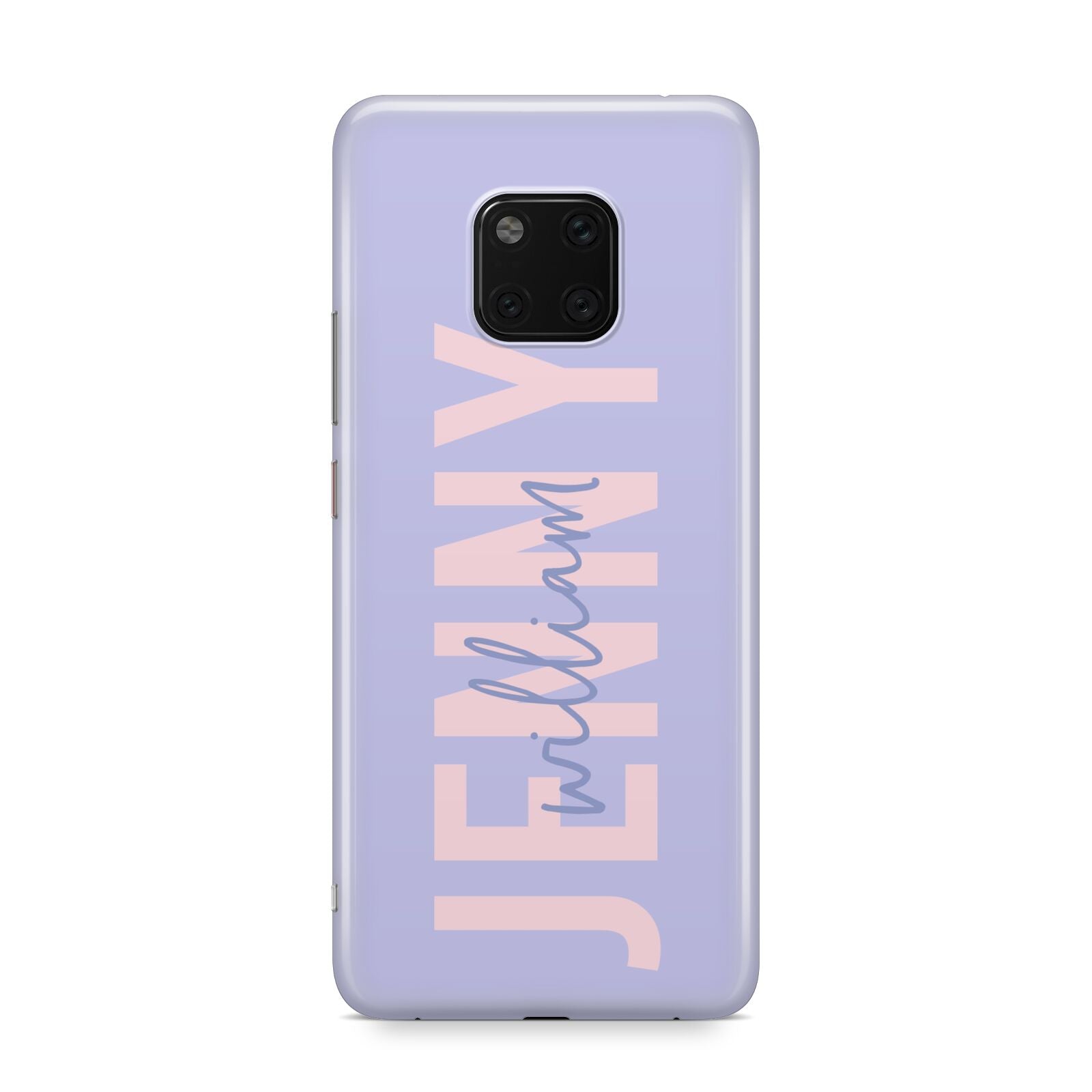 Pastel Pink and Purple Full Name Huawei Mate 20 Pro Phone Case