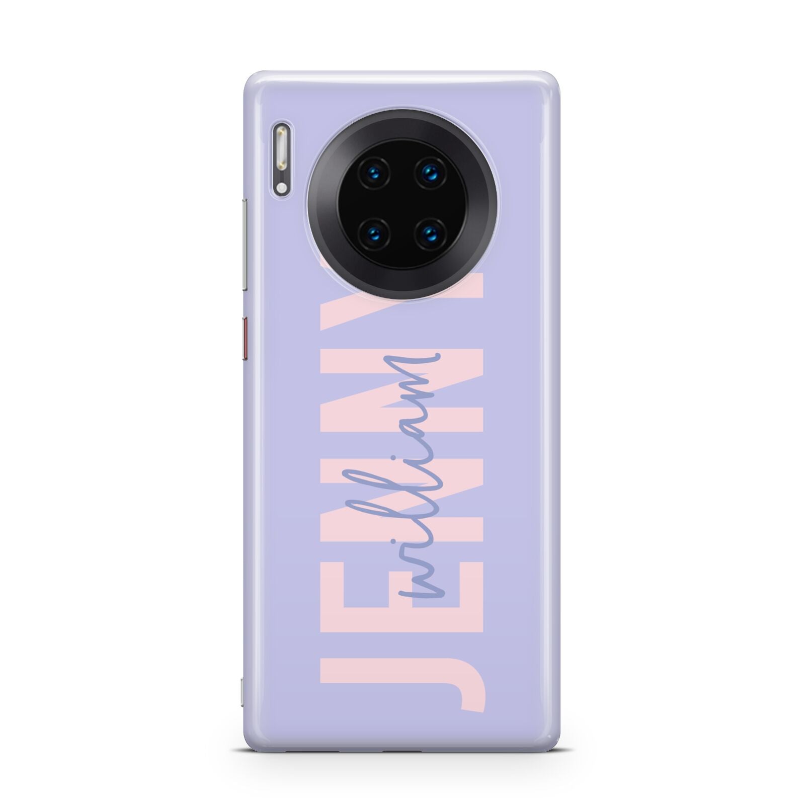 Pastel Pink and Purple Full Name Huawei Mate 30 Pro Phone Case