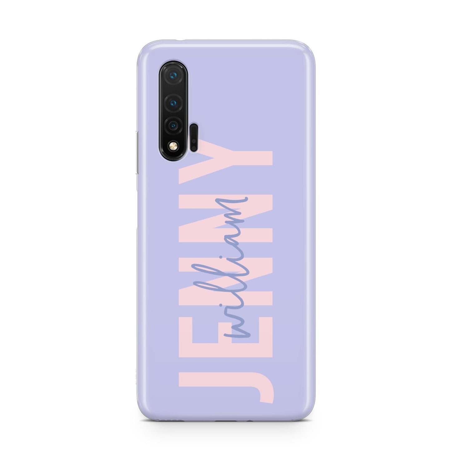 Pastel Pink and Purple Full Name Huawei Nova 6 Phone Case