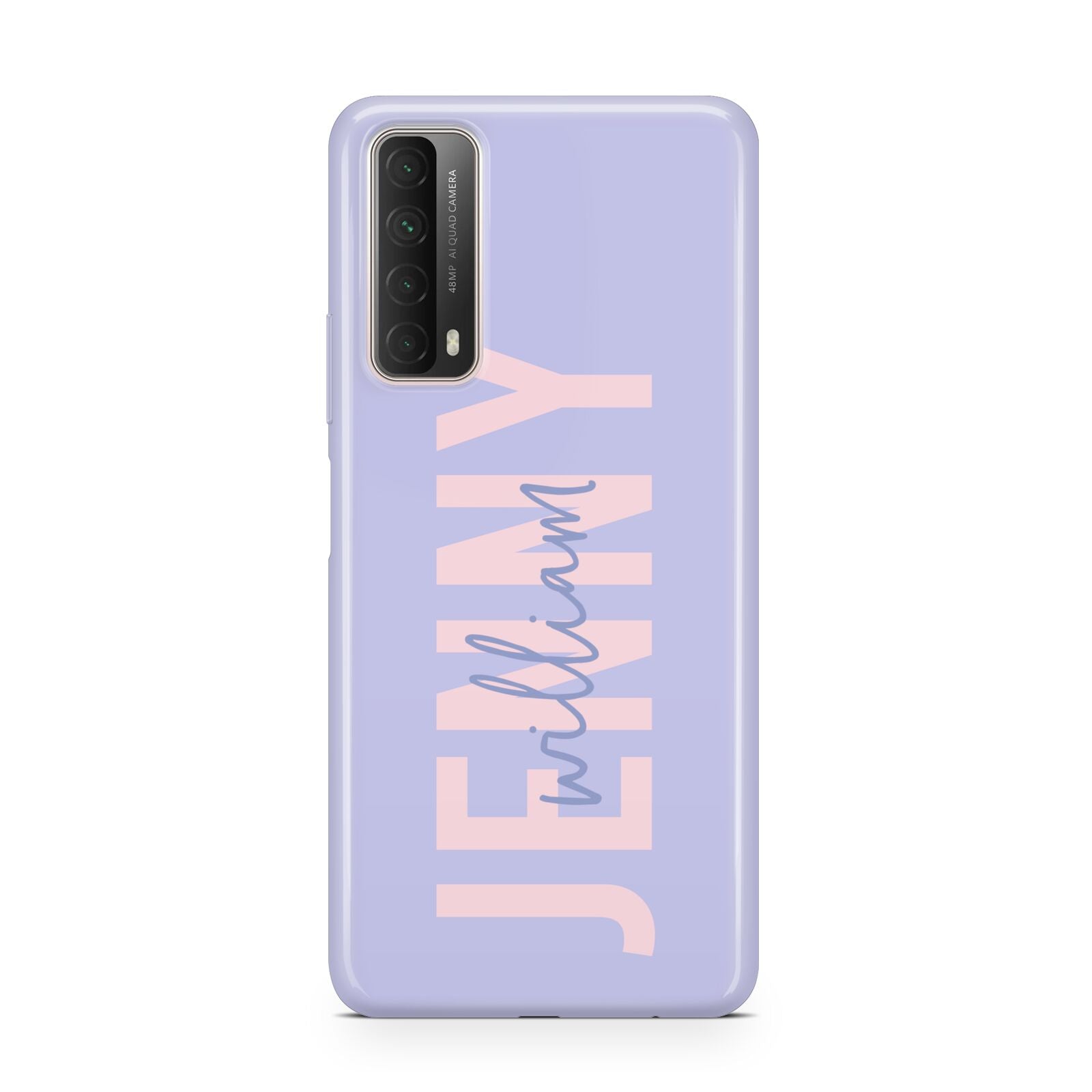 Pastel Pink and Purple Full Name Huawei P Smart 2021