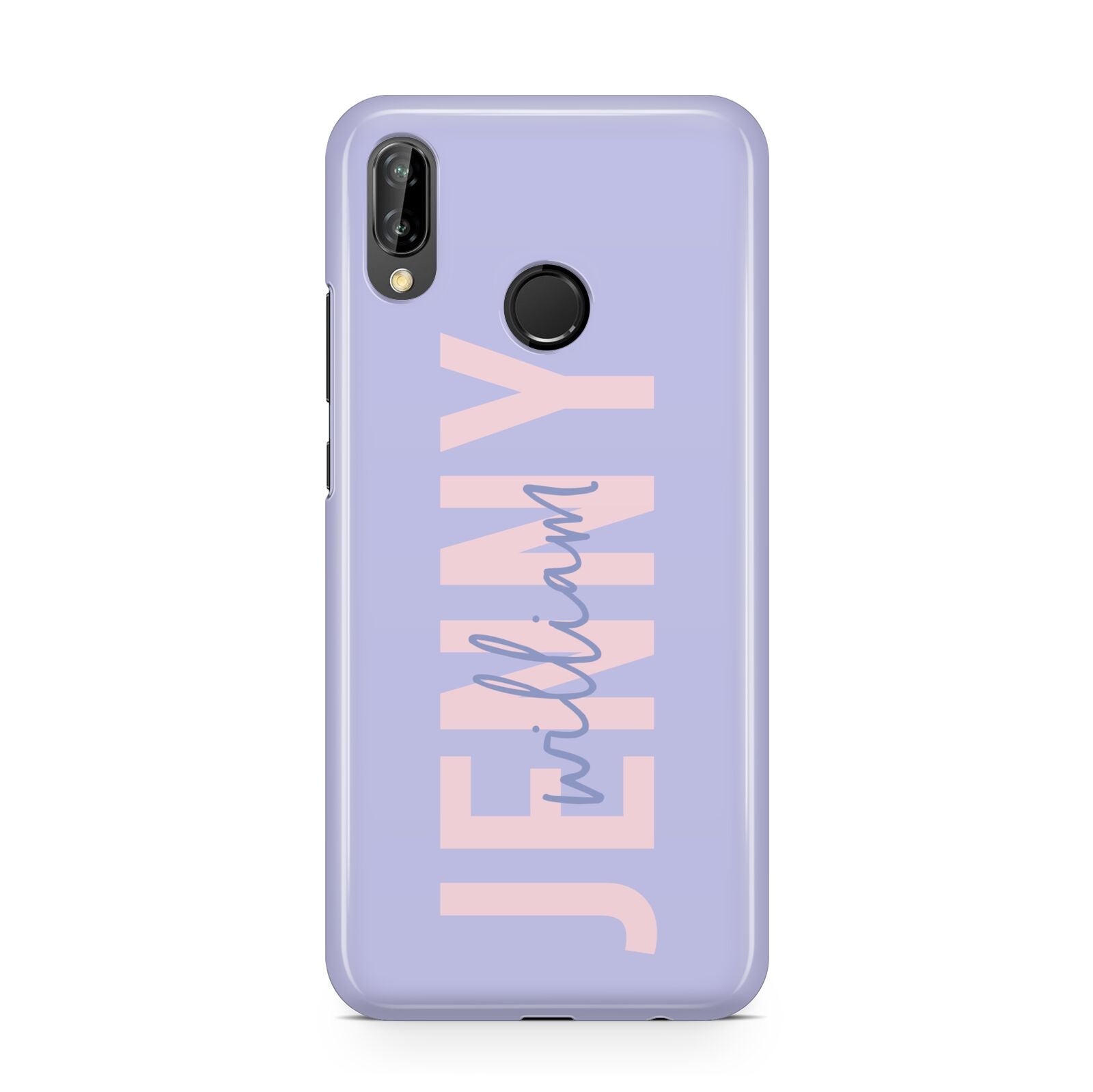 Pastel Pink and Purple Full Name Huawei P20 Lite Phone Case