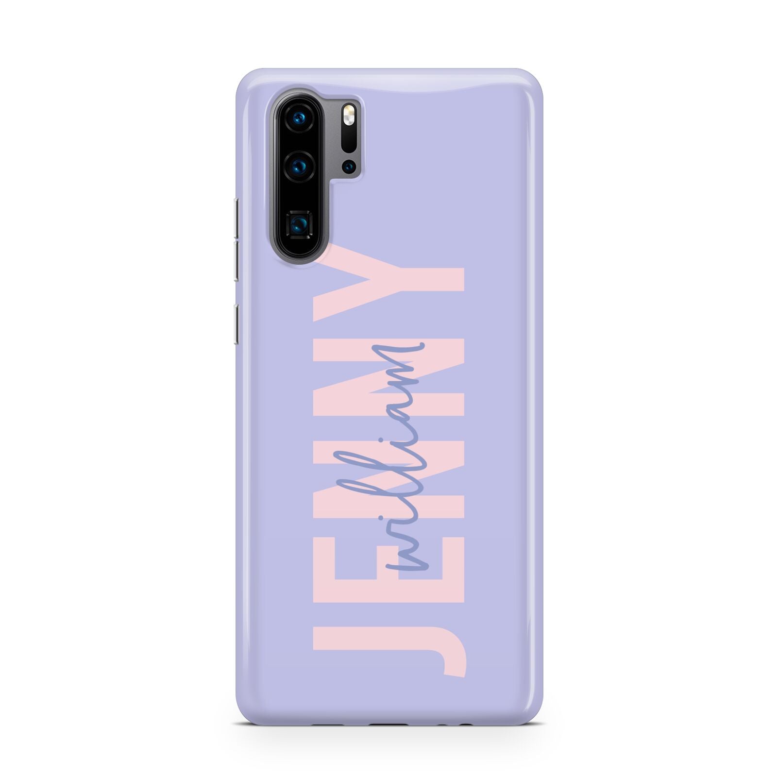 Pastel Pink and Purple Full Name Huawei P30 Pro Phone Case