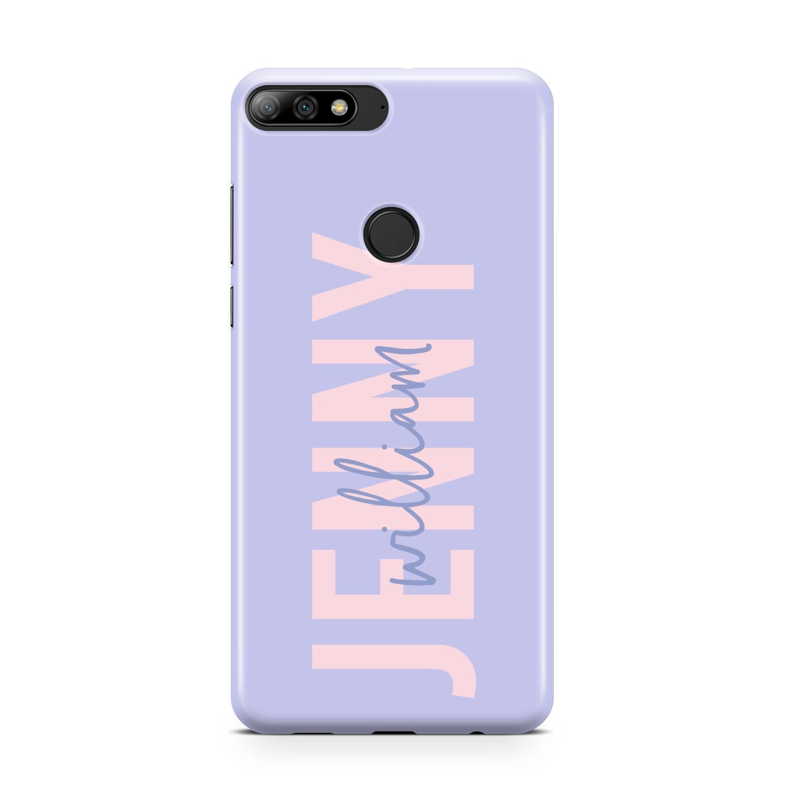 Pastel Pink and Purple Full Name Huawei Y7 2018