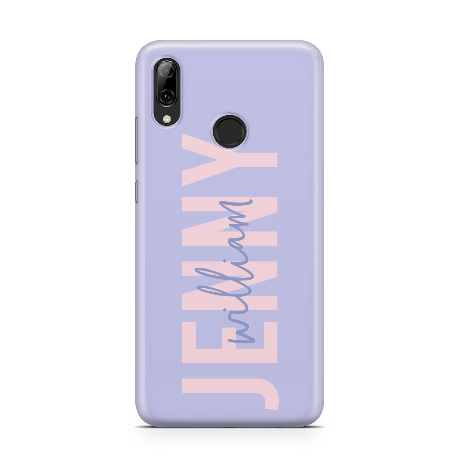 Pastel Pink and Purple Full Name Huawei Y7 2019