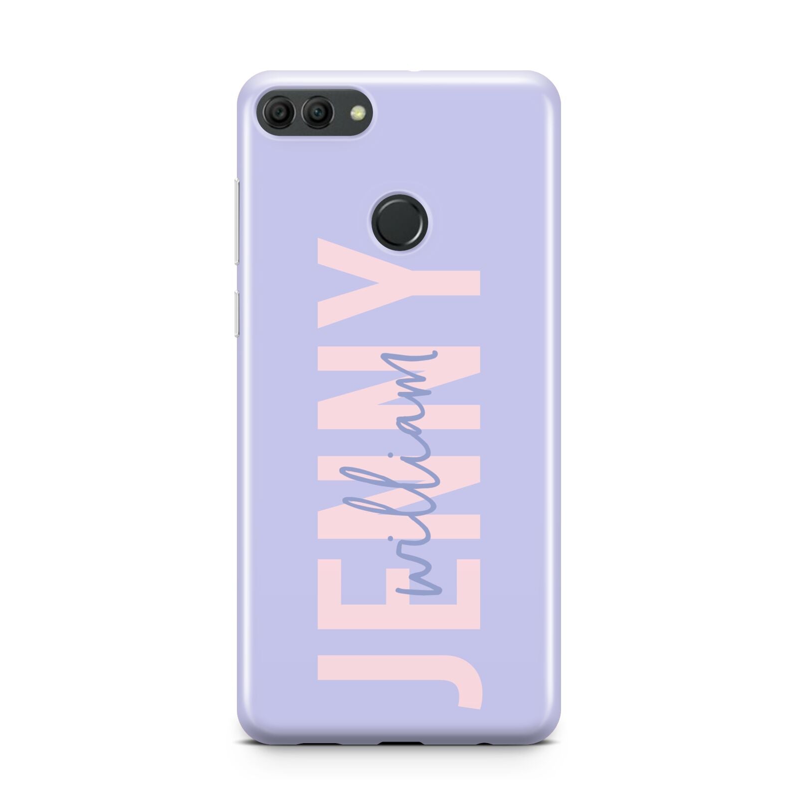 Pastel Pink and Purple Full Name Huawei Y9 2018