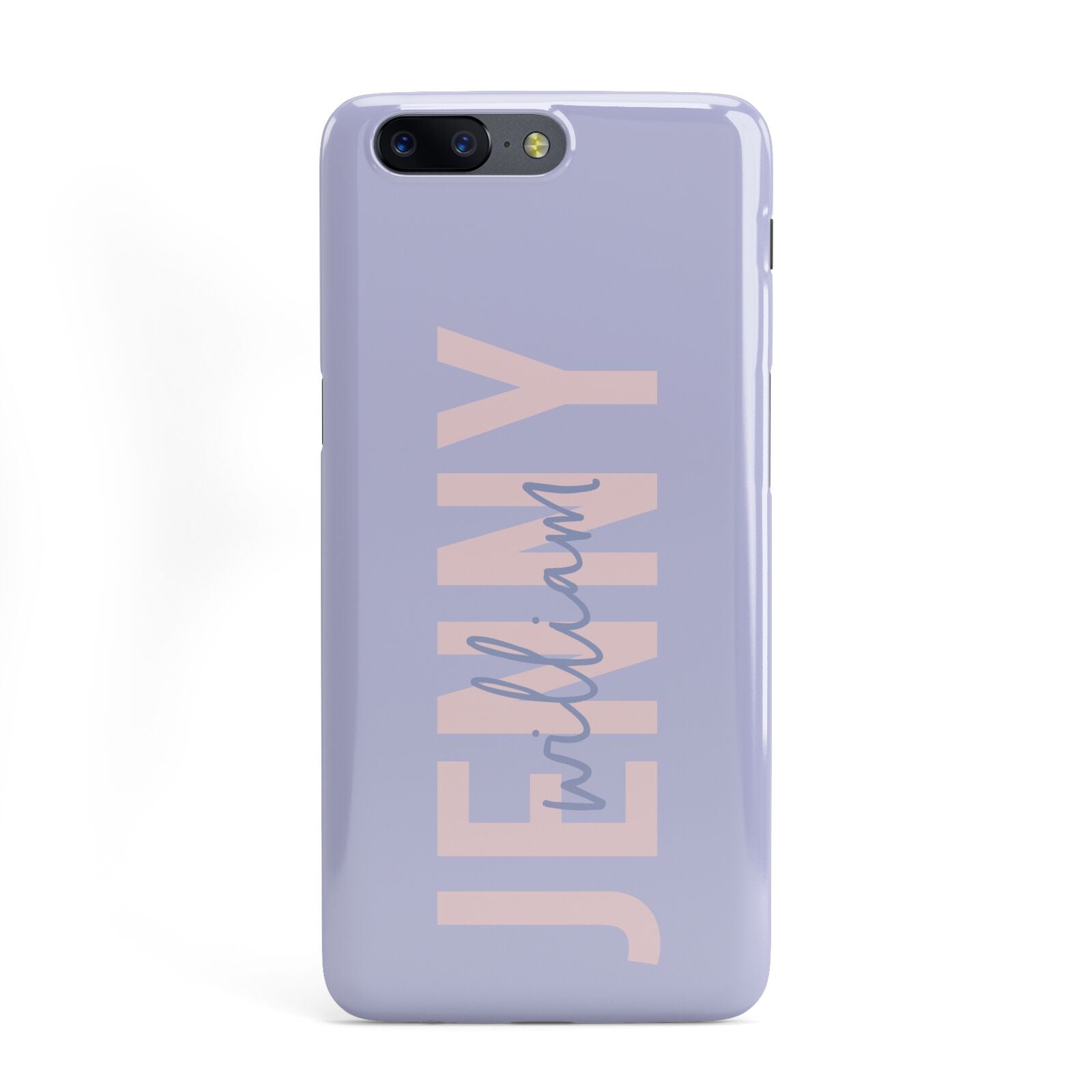 Pastel Pink and Purple Full Name OnePlus Case