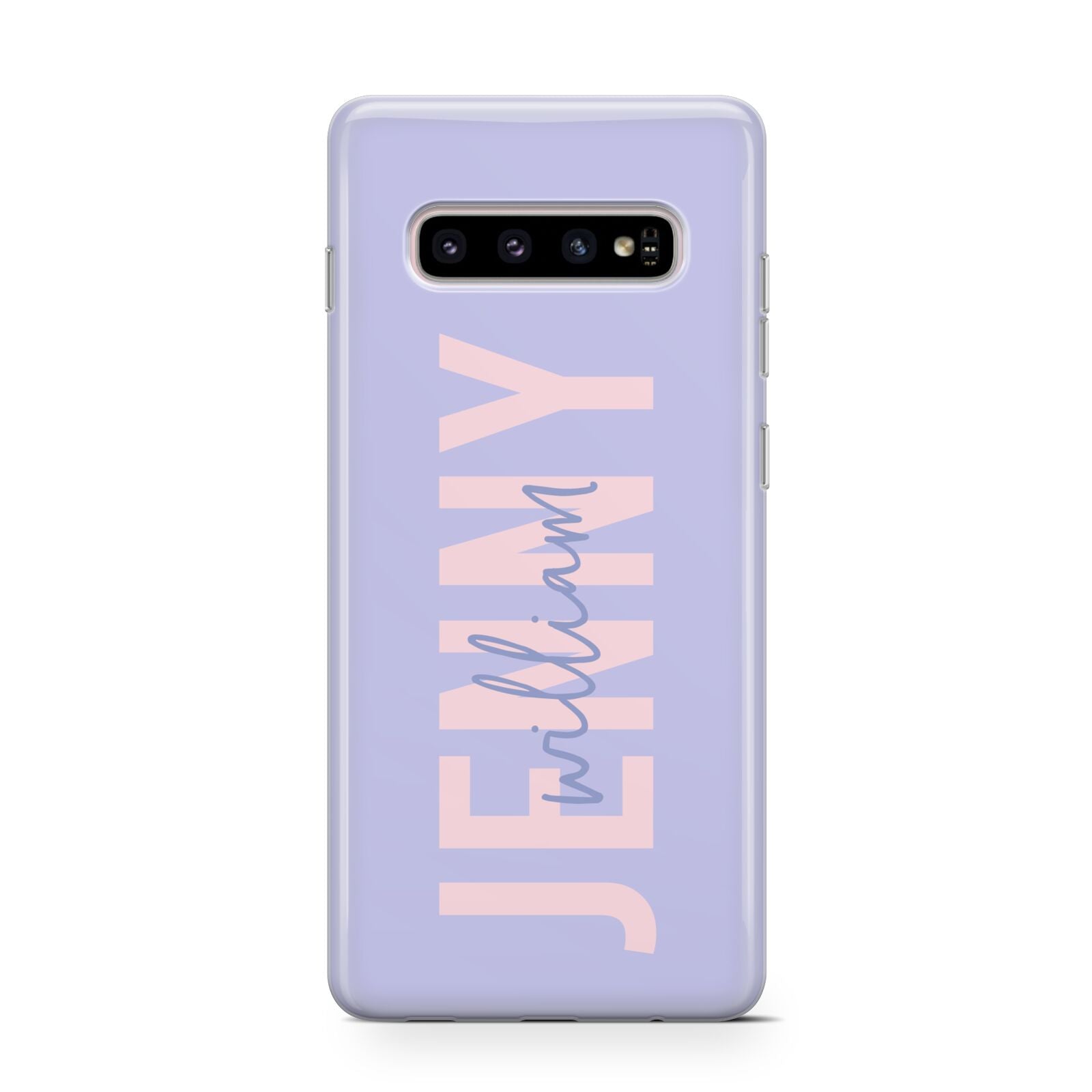 Pastel Pink and Purple Full Name Protective Samsung Galaxy Case