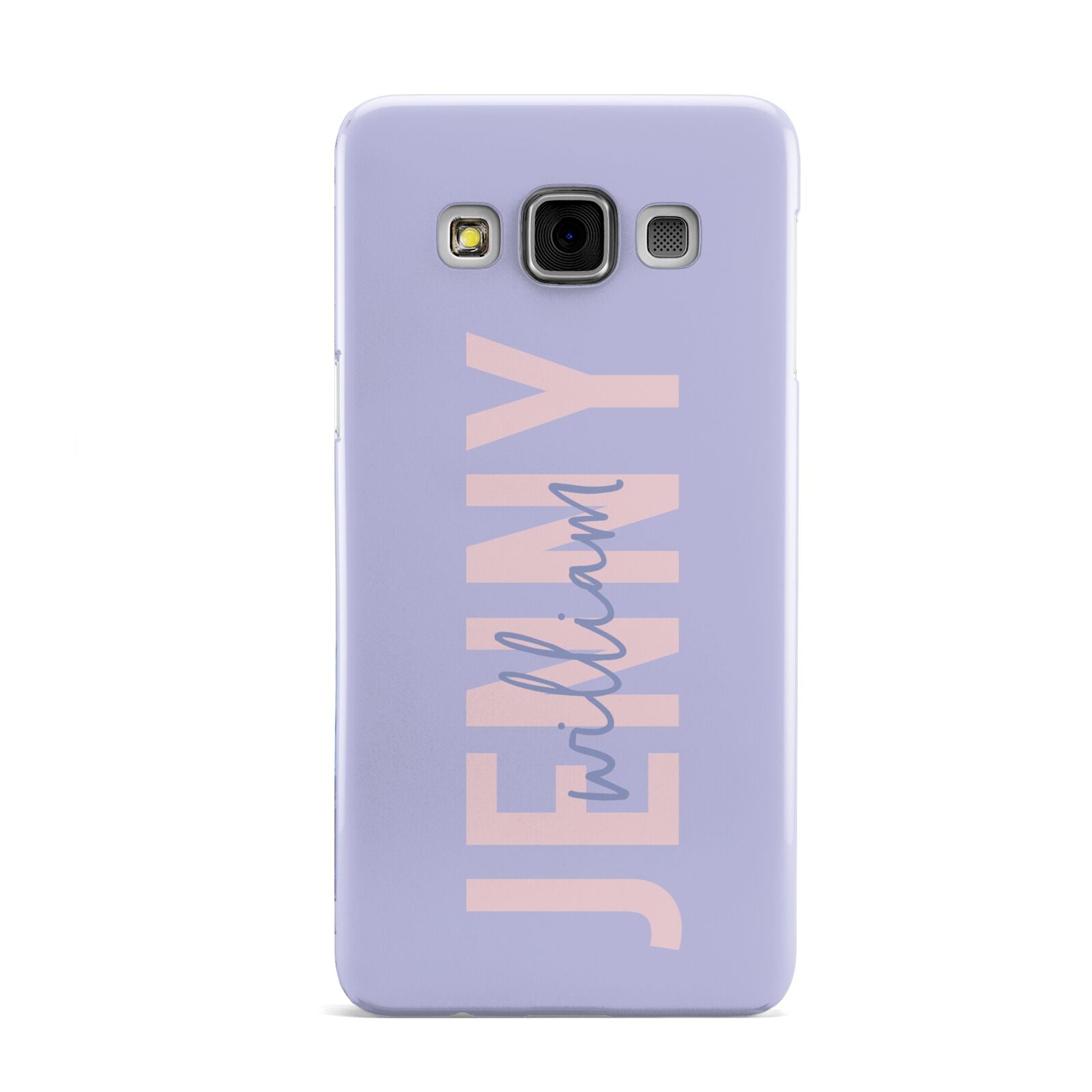 Pastel Pink and Purple Full Name Samsung Galaxy A3 Case