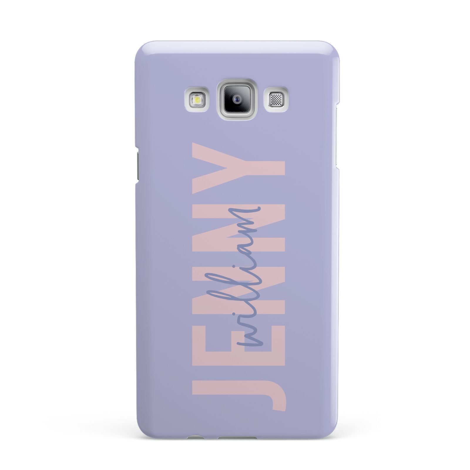 Pastel Pink and Purple Full Name Samsung Galaxy A7 2015 Case