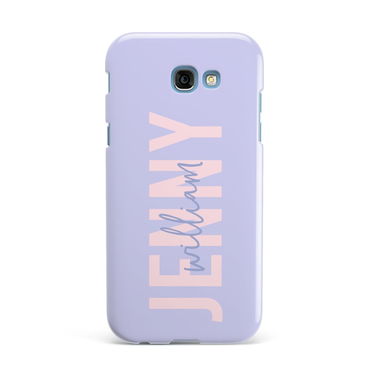 Pastel Pink and Purple Full Name Samsung Galaxy A7 2017 Case