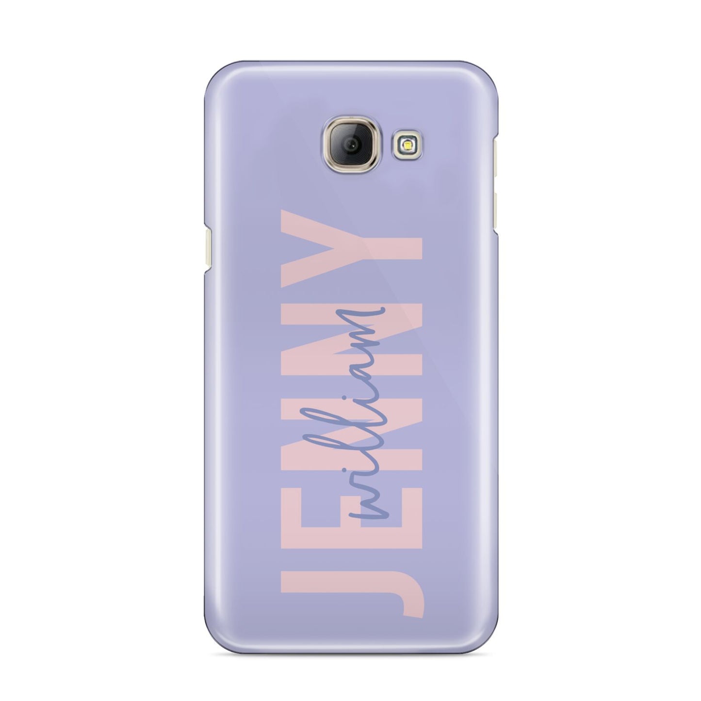 Pastel Pink and Purple Full Name Samsung Galaxy A8 2016 Case