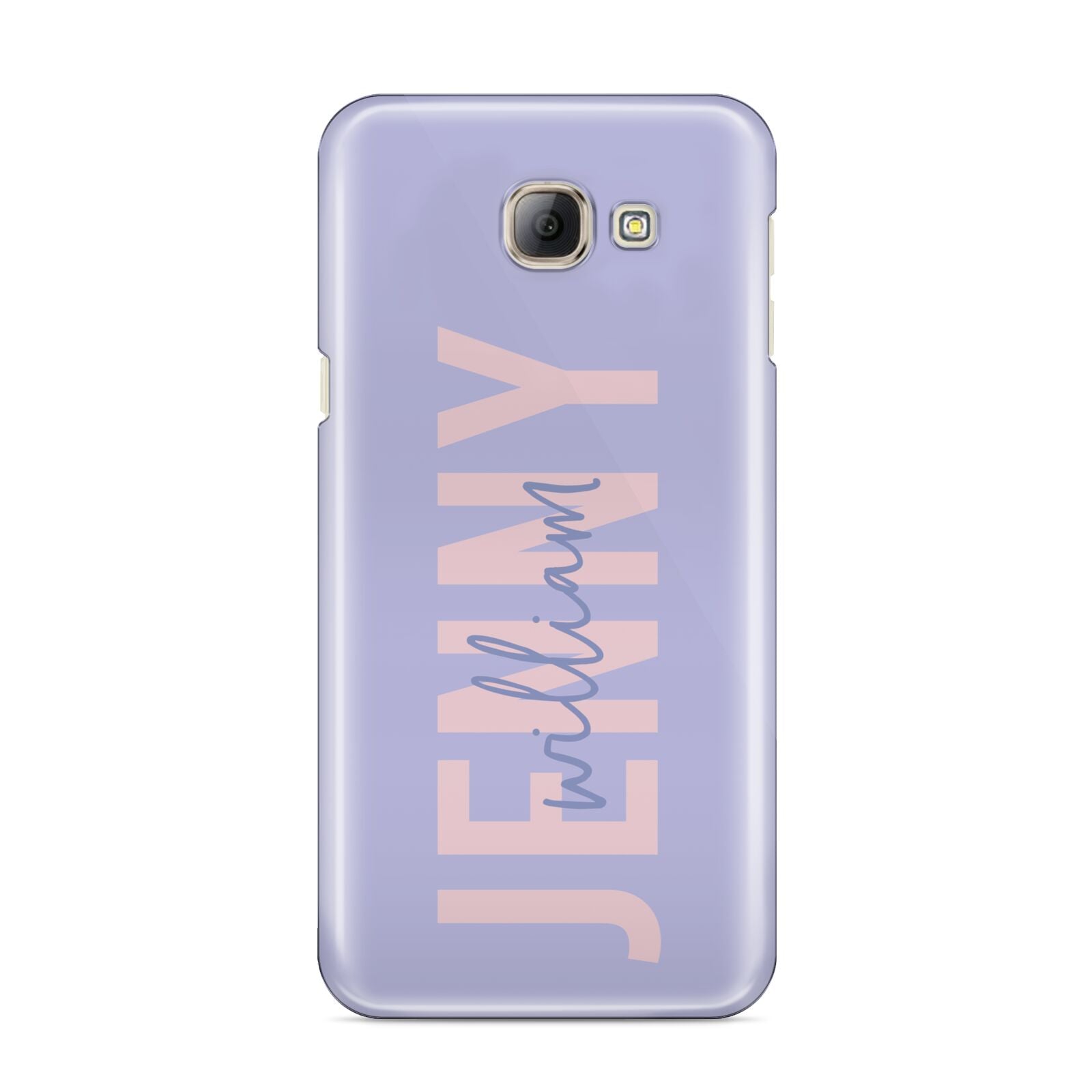 Pastel Pink and Purple Full Name Samsung Galaxy A8 2016 Case