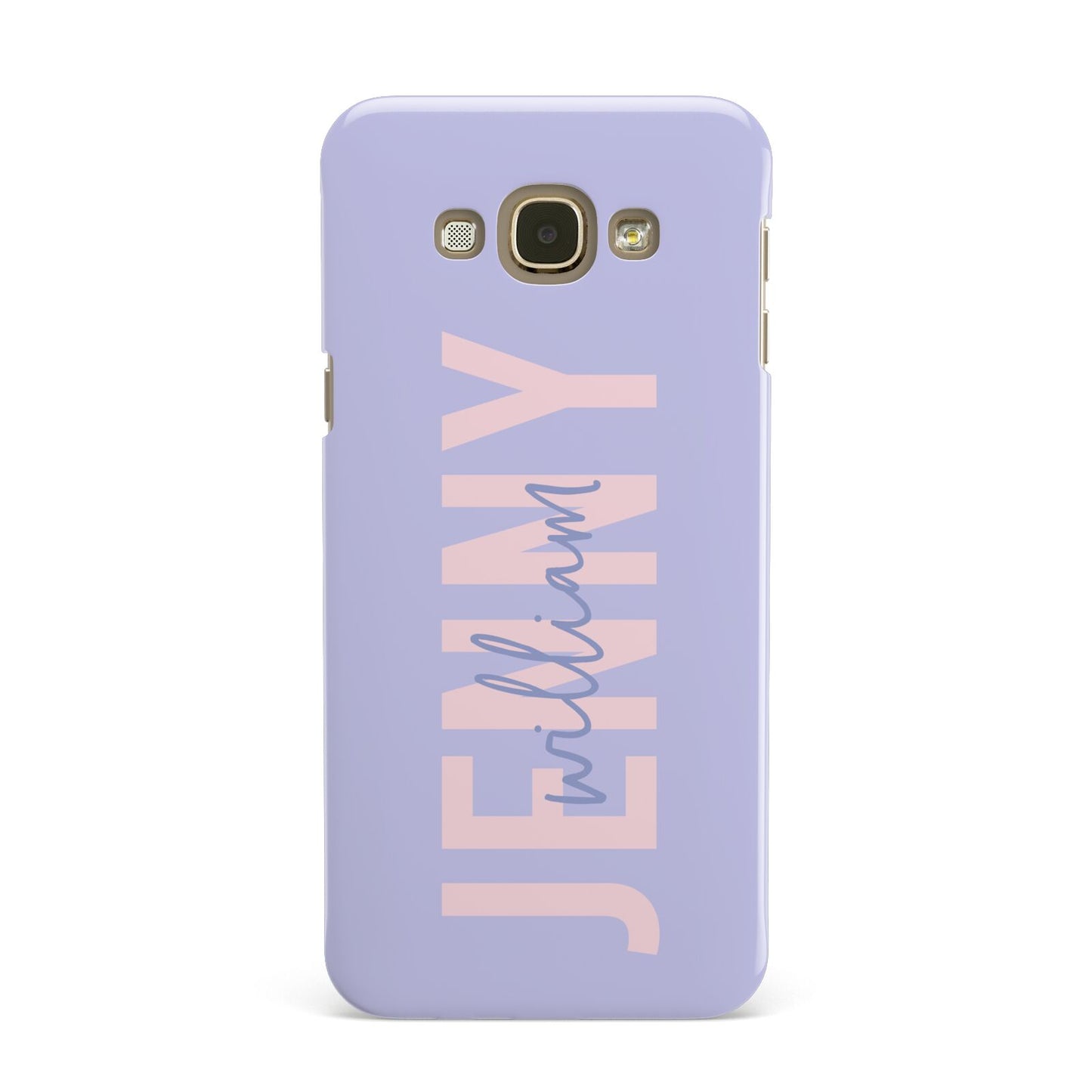 Pastel Pink and Purple Full Name Samsung Galaxy A8 Case