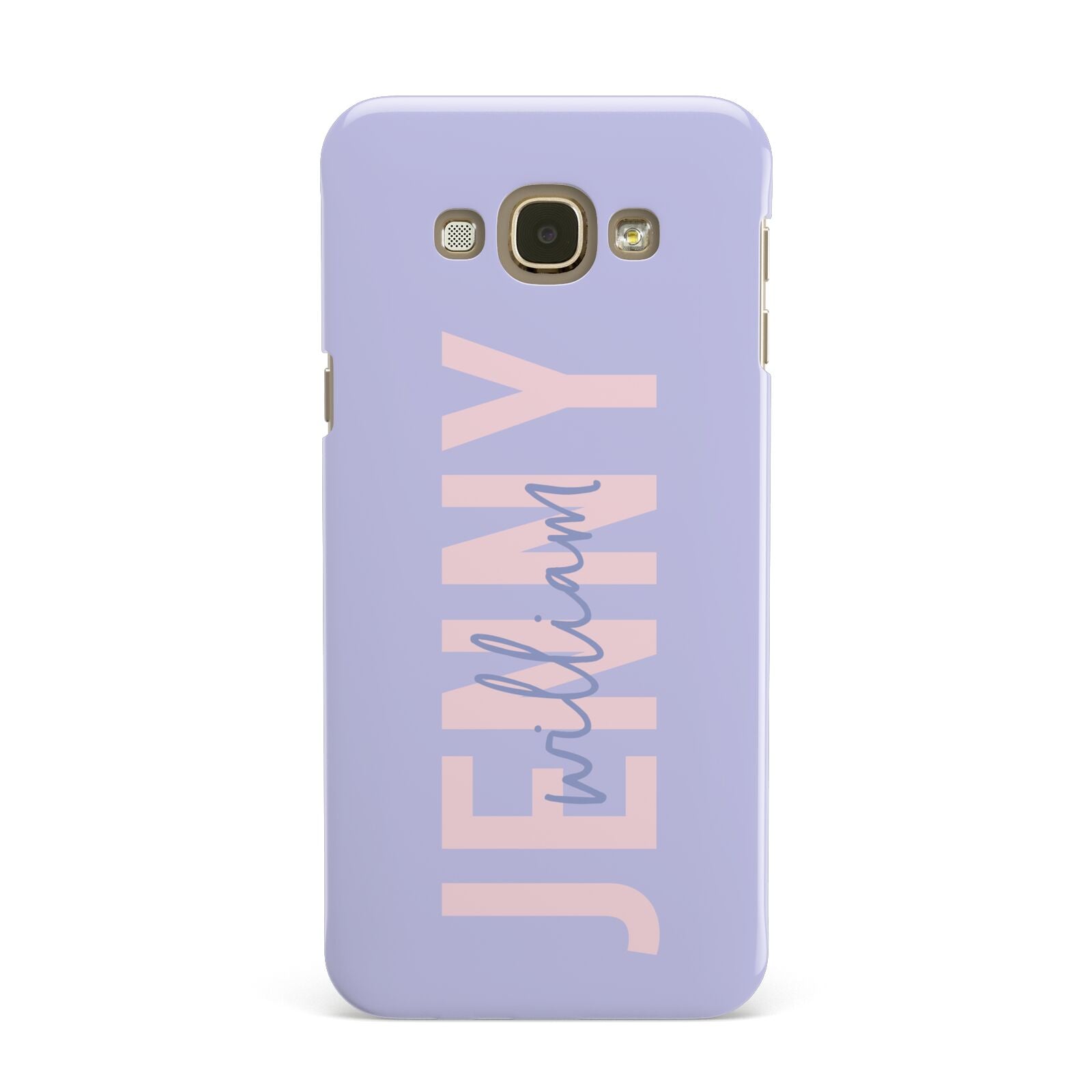 Pastel Pink and Purple Full Name Samsung Galaxy A8 Case