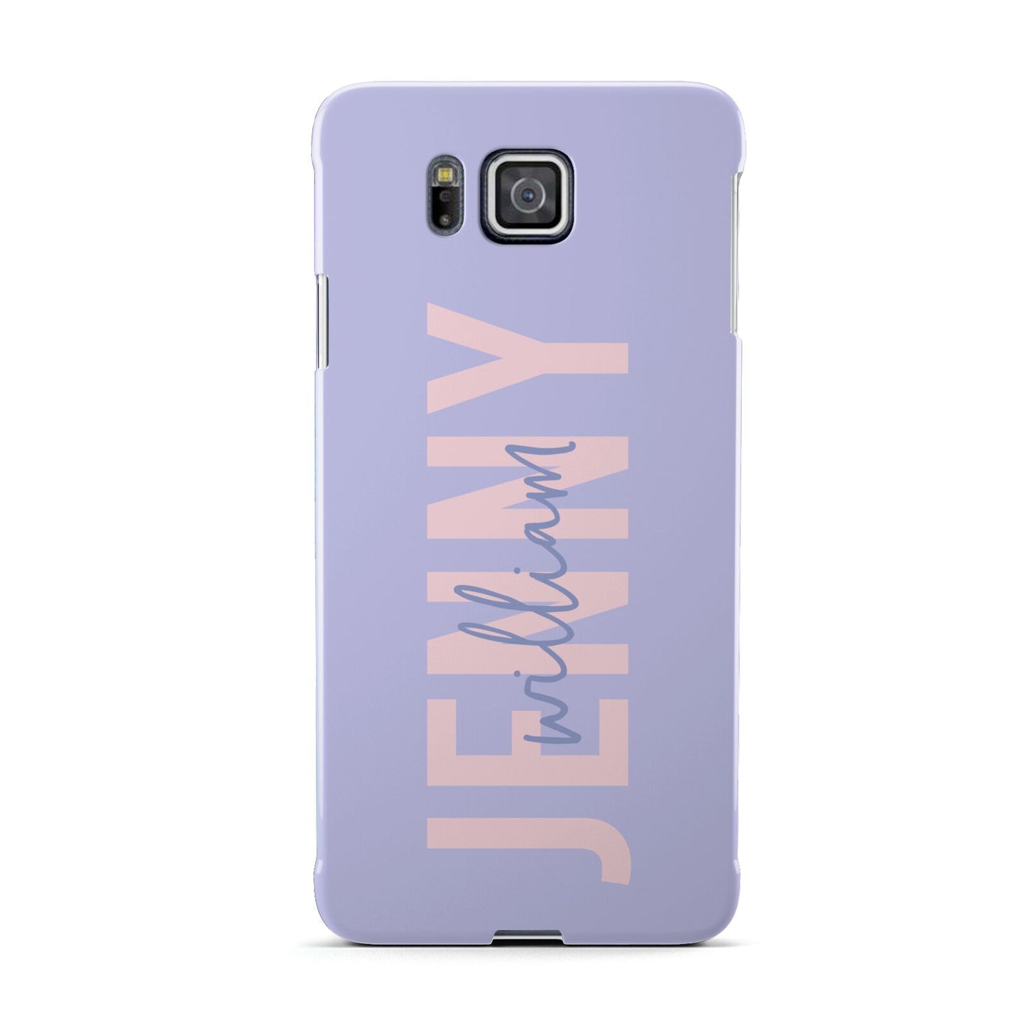 Pastel Pink and Purple Full Name Samsung Galaxy Alpha Case