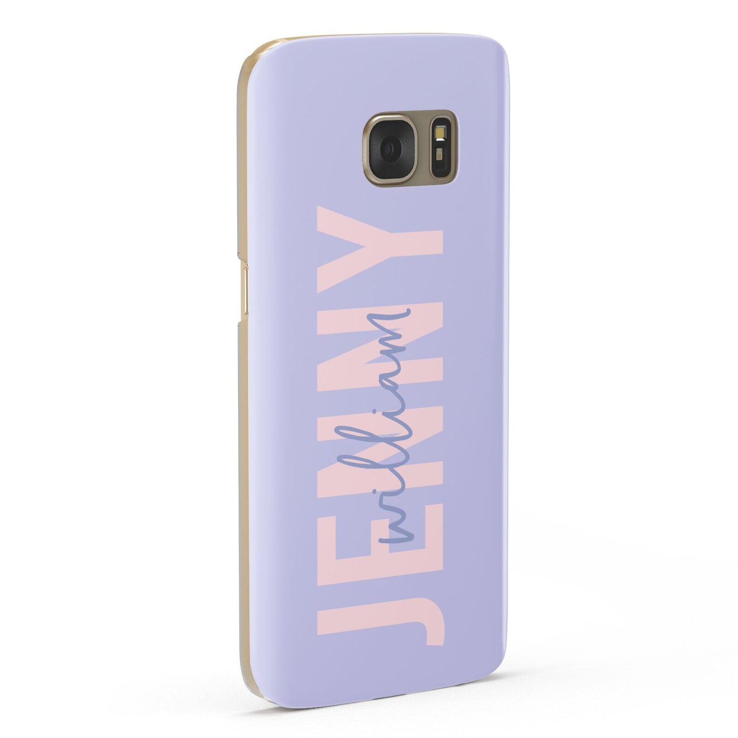 Pastel Pink and Purple Full Name Samsung Galaxy Case Fourty Five Degrees