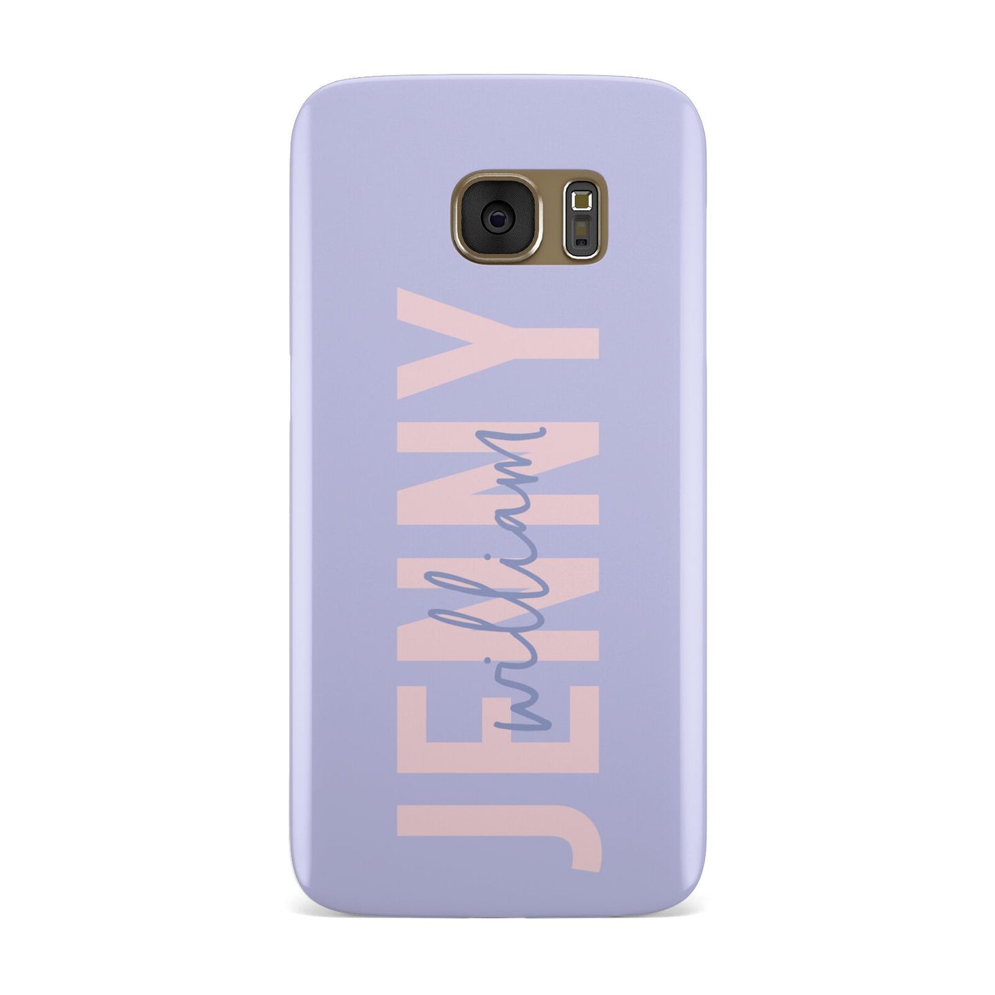 Pastel Pink and Purple Full Name Samsung Galaxy Case