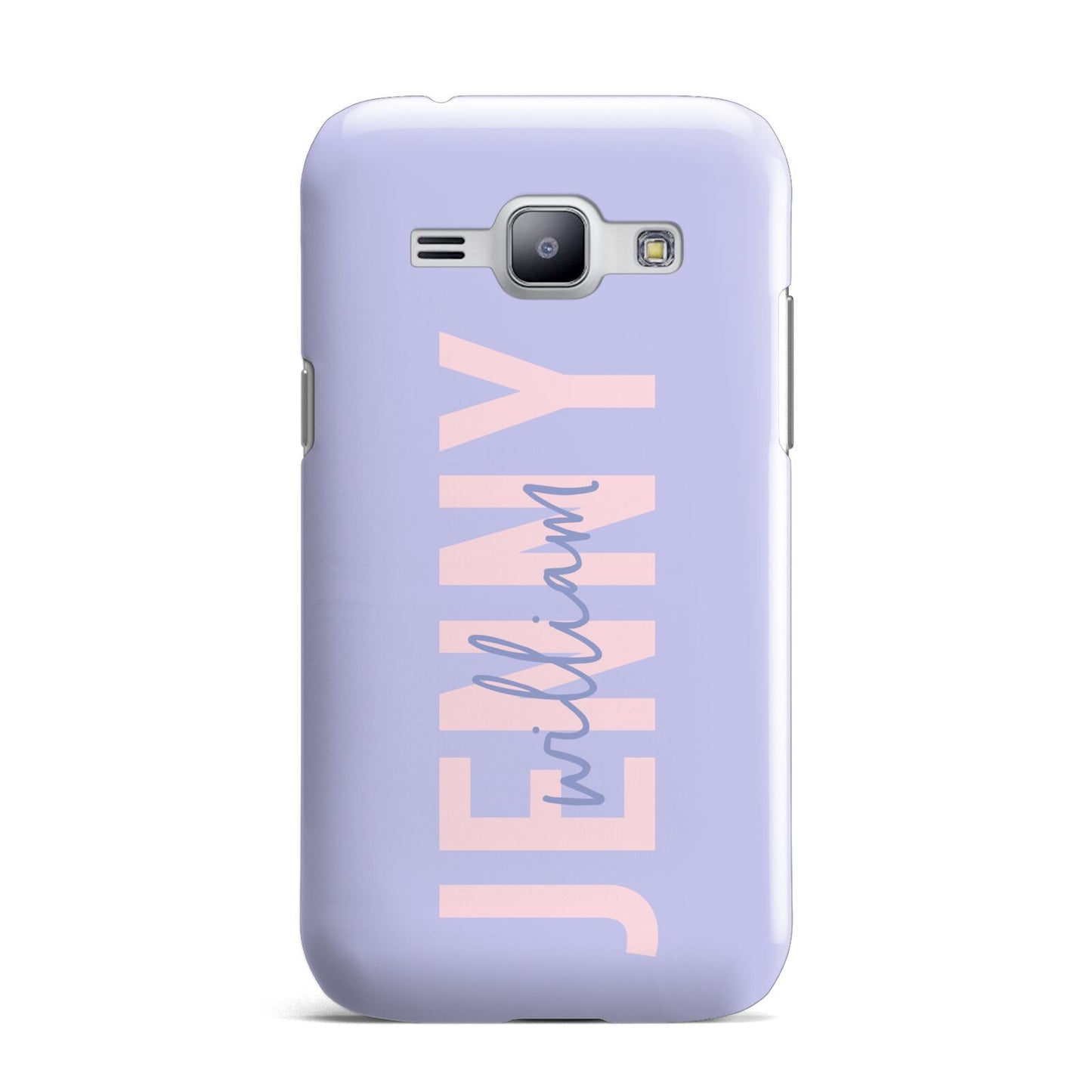 Pastel Pink and Purple Full Name Samsung Galaxy J1 2015 Case