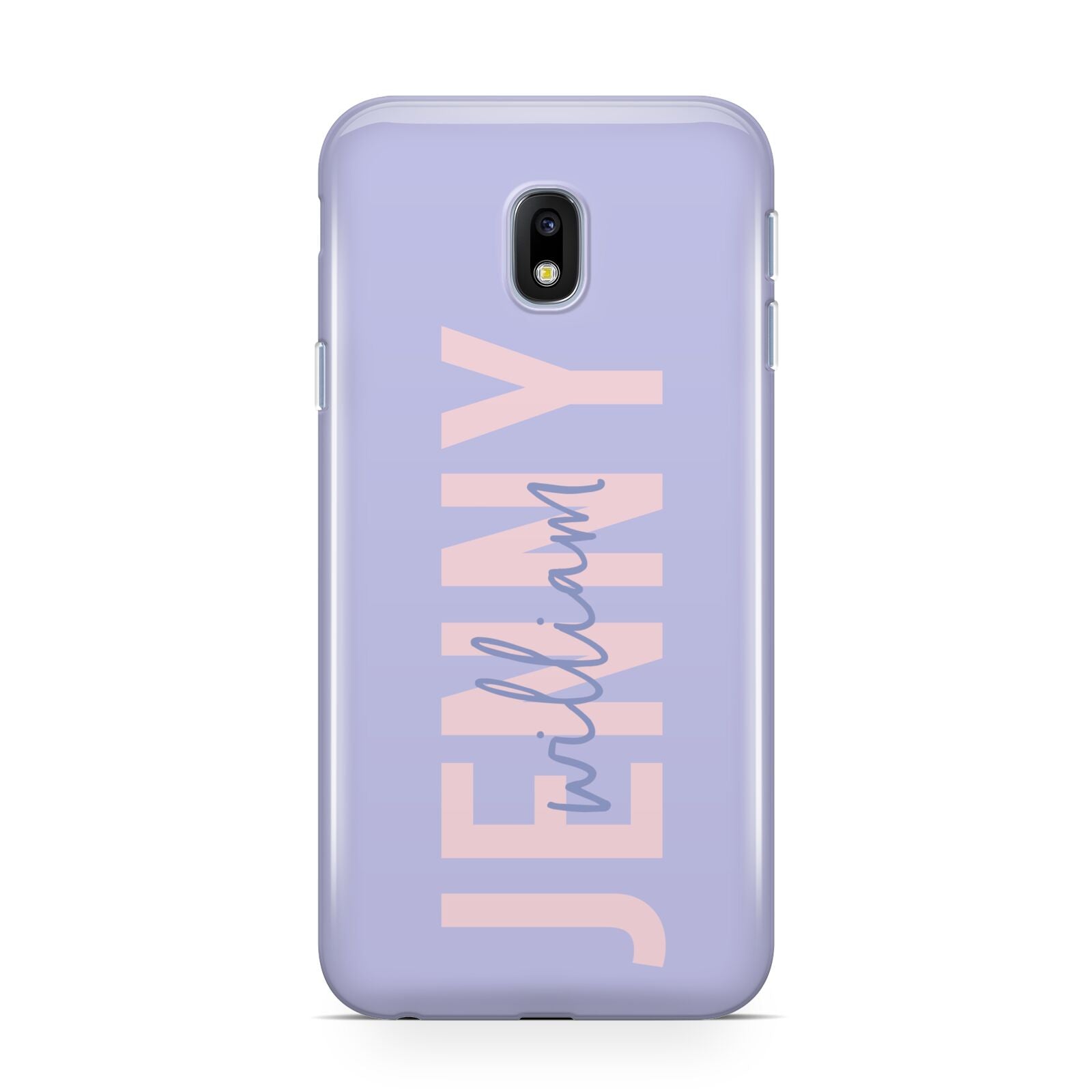 Pastel Pink and Purple Full Name Samsung Galaxy J3 2017 Case