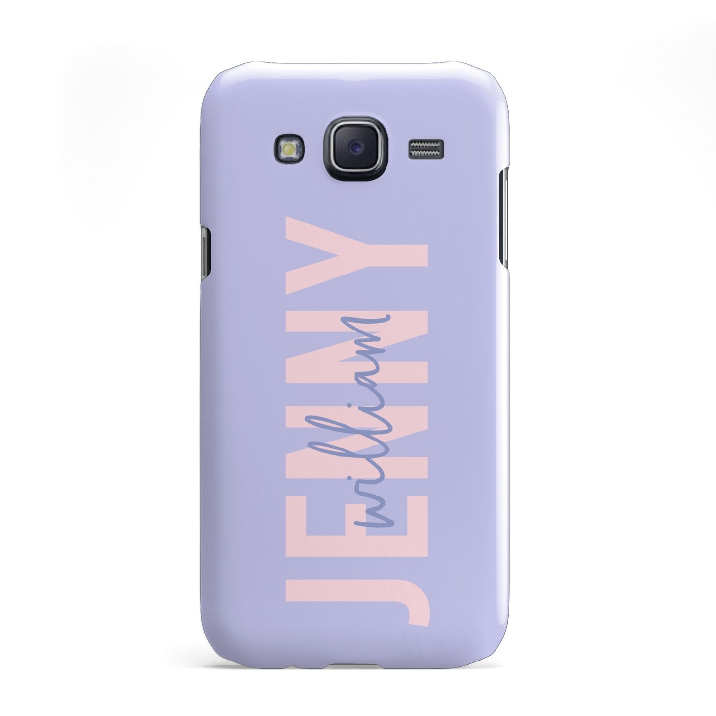 Pastel Pink and Purple Full Name Samsung Galaxy J5 Case