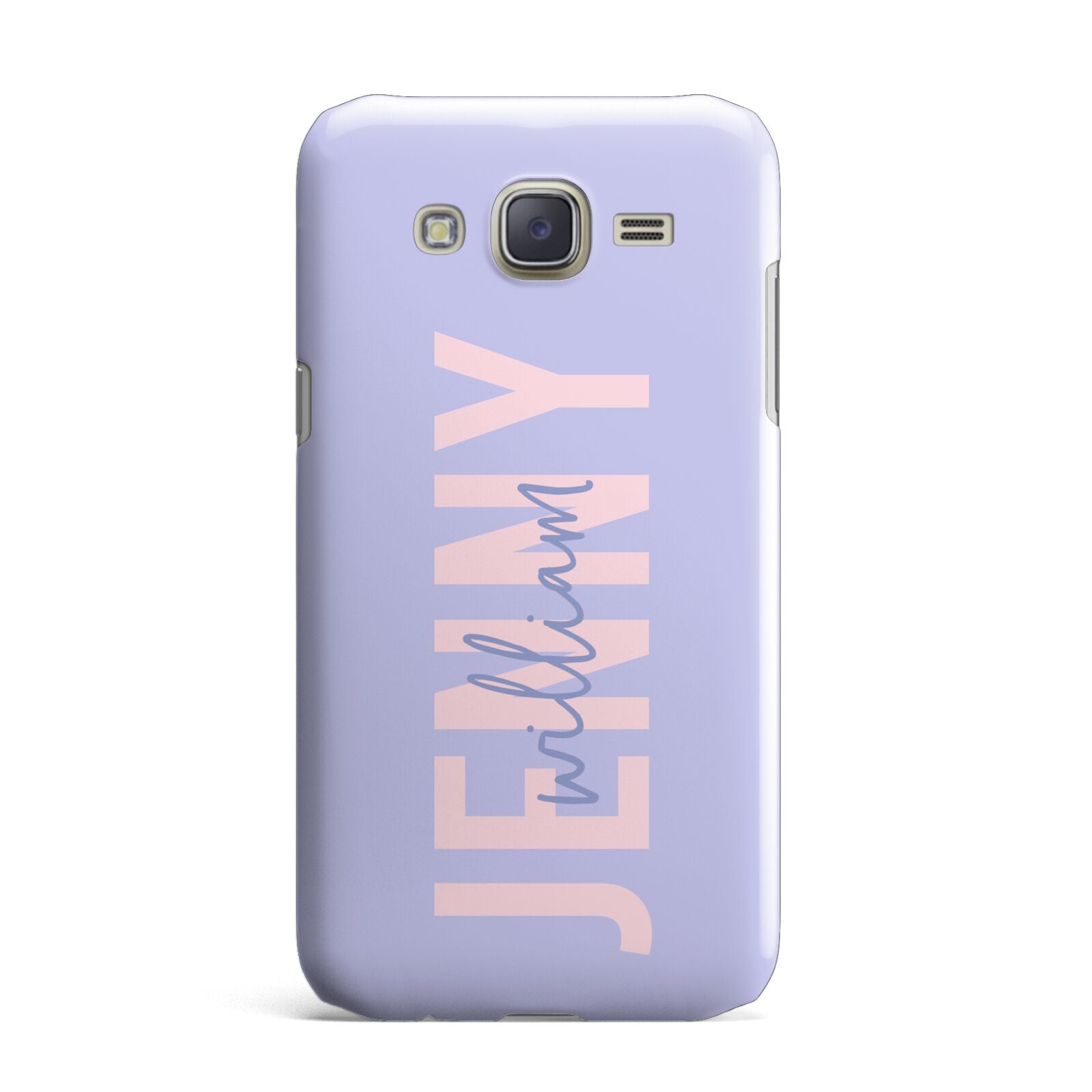 Pastel Pink and Purple Full Name Samsung Galaxy J7 Case