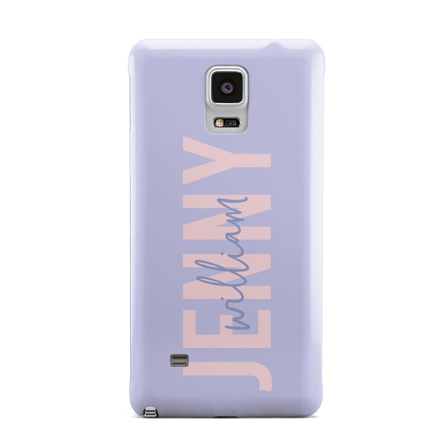 Pastel Pink and Purple Full Name Samsung Galaxy Note 4 Case