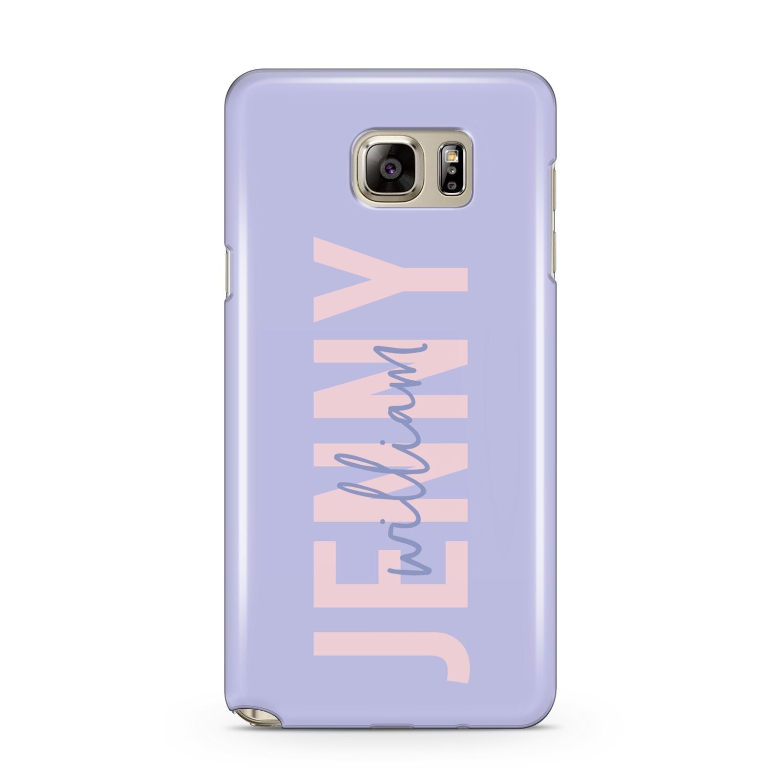 Pastel Pink and Purple Full Name Samsung Galaxy Note 5 Case