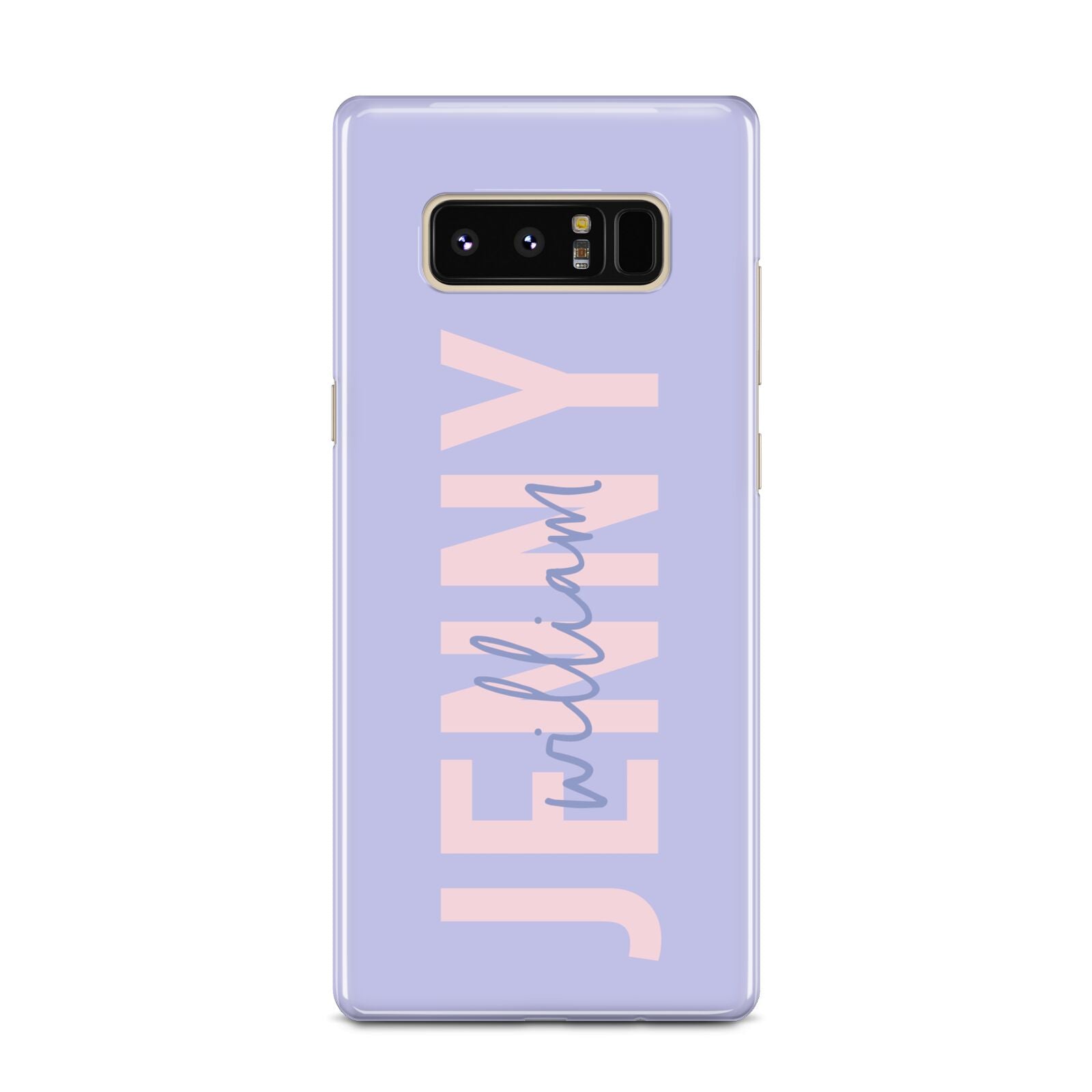 Pastel Pink and Purple Full Name Samsung Galaxy Note 8 Case