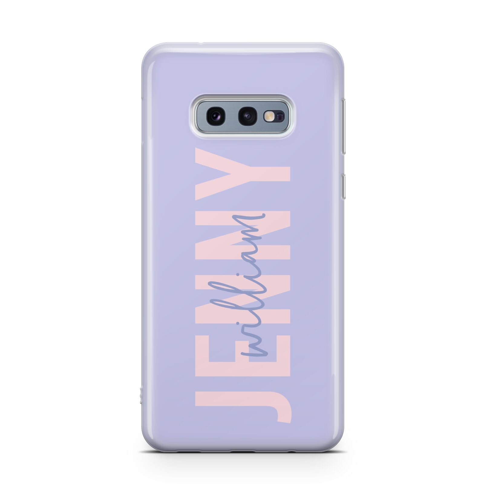 Pastel Pink and Purple Full Name Samsung Galaxy S10E Case