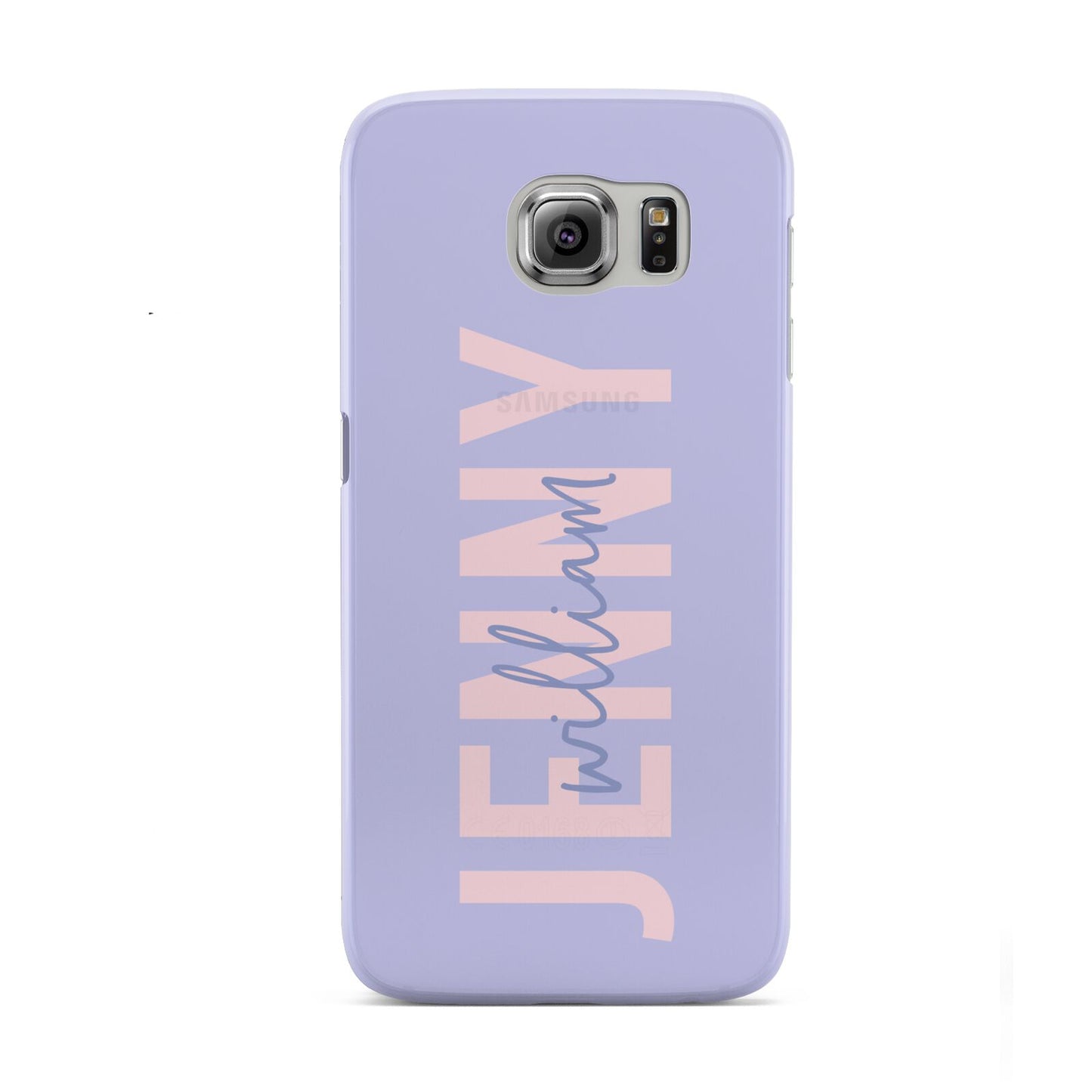 Pastel Pink and Purple Full Name Samsung Galaxy S6 Case