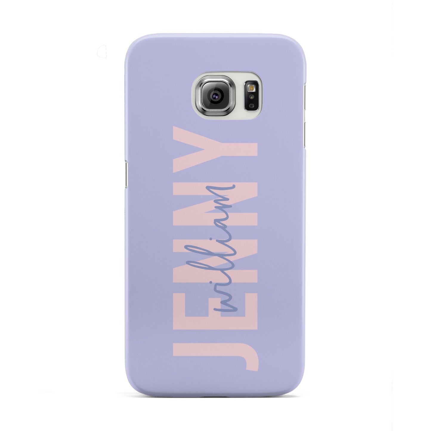 Pastel Pink and Purple Full Name Samsung Galaxy S6 Edge Case